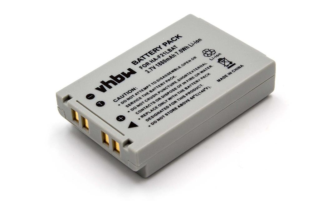 Batterie remplace Casio HA-F20BAT, HA-F21LBAT pour scanner de code-barre - 1880mAh 3,7V Li-ion