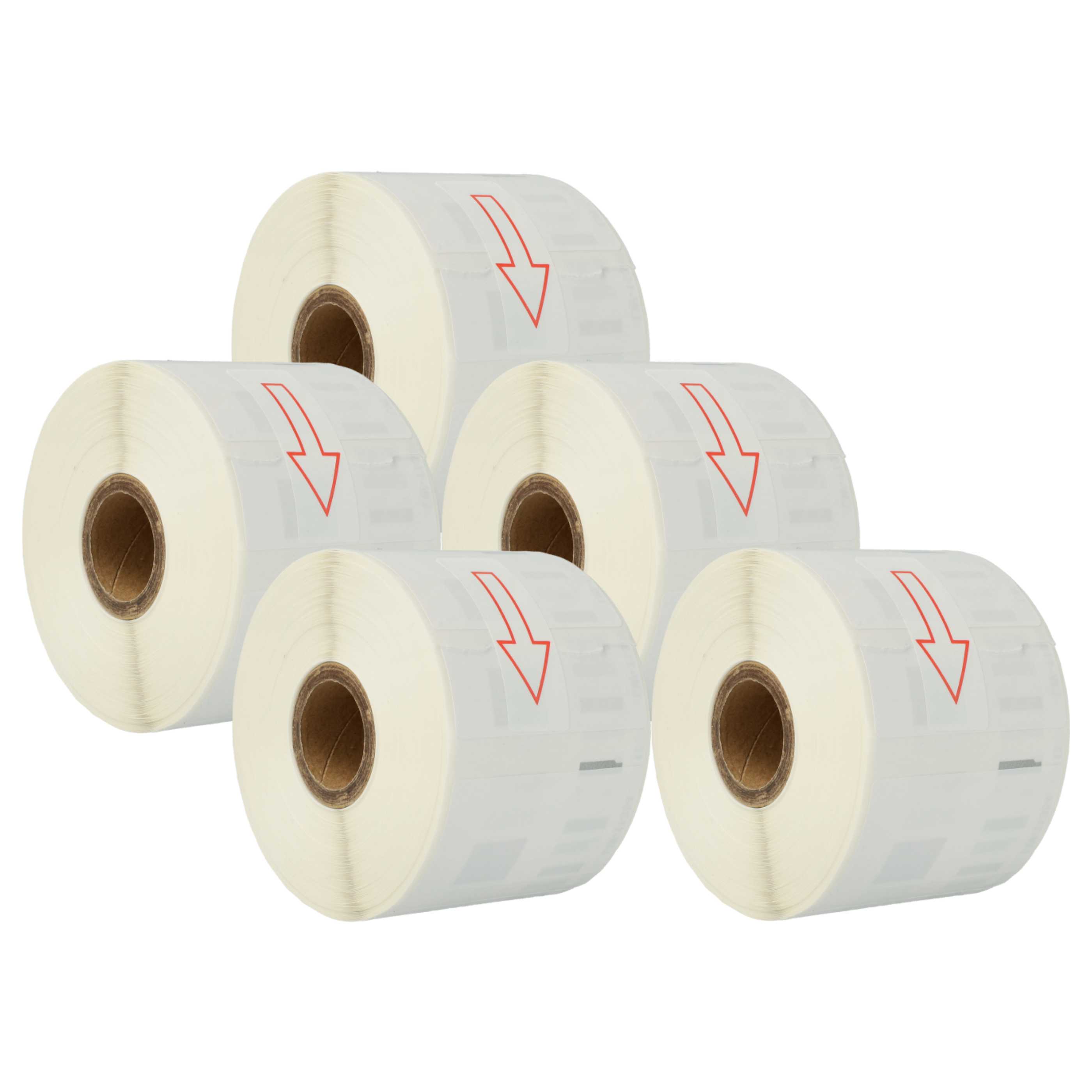 5x Label Roll replaces Dymo 11354 Labeller - 57 mm x 32 mm