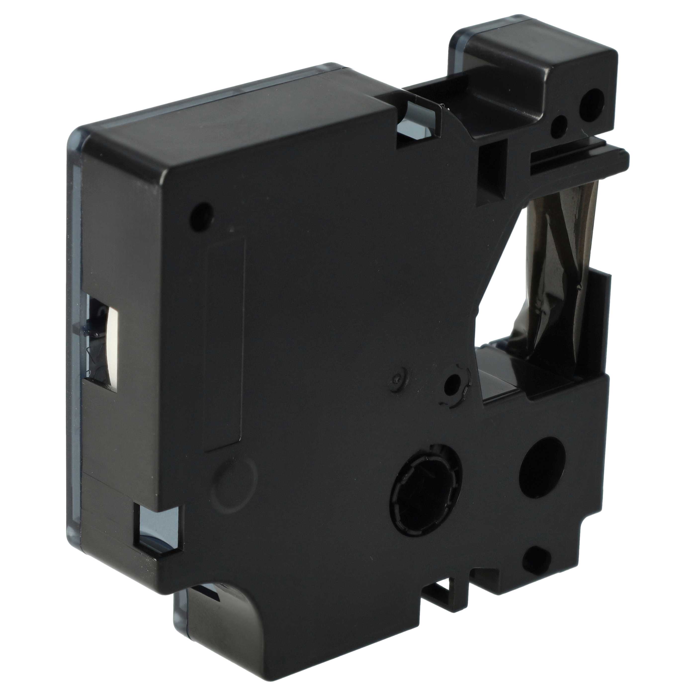 Label Tape replaces Dymo D1, 43610 - 6 mm Black to Transparent