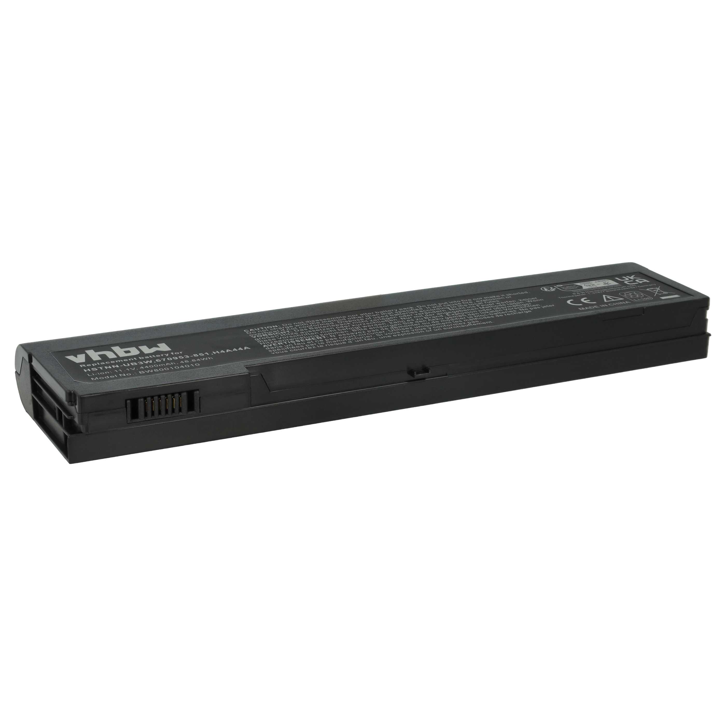 Batteria sostituisce HP 670953-341, 670953-851, 670954-851 per notebook - 4400mAh 11,1V Li-Ion nero