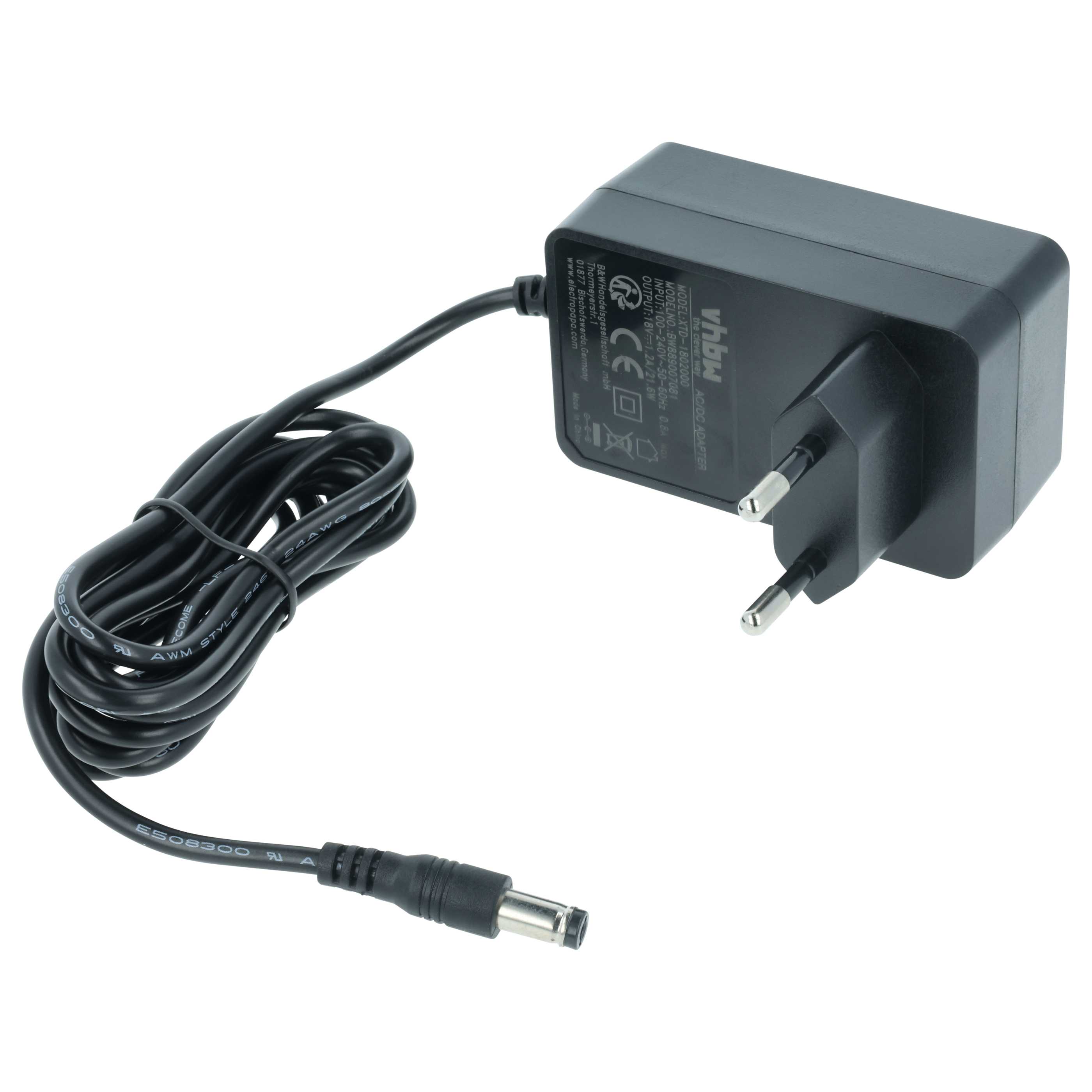 Mains Power Adapter replaces Flex 4030293224704, 496189 for Flex DAB Radio, VHF Radio, Job Site Radio - 170 cm
