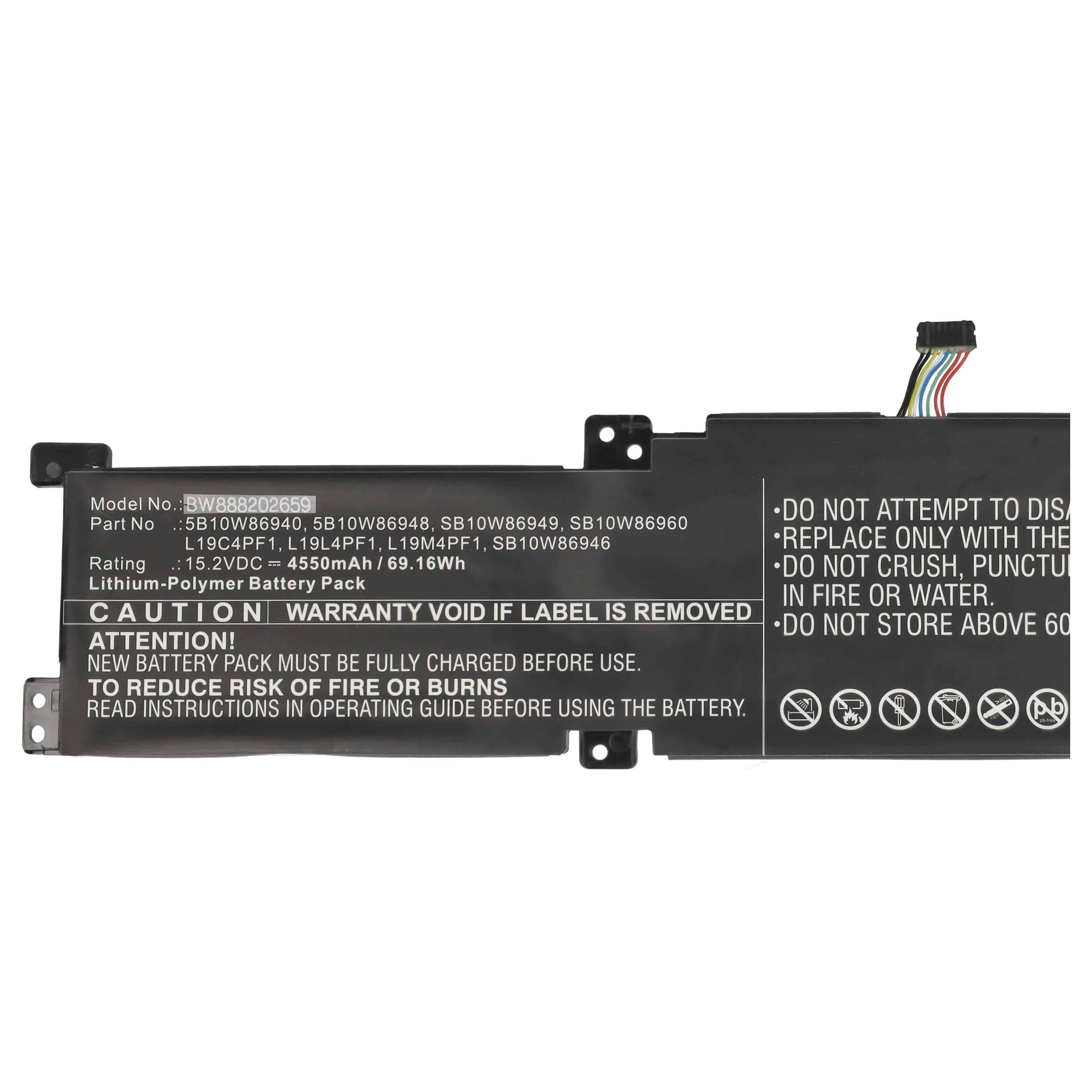 Akumulator do laptopa zamiennik Lenovo 5B10W86940, L19C4PF1, 5B10W86948, L19L4PF1 - 4550 mAh 15,2 V LiPo
