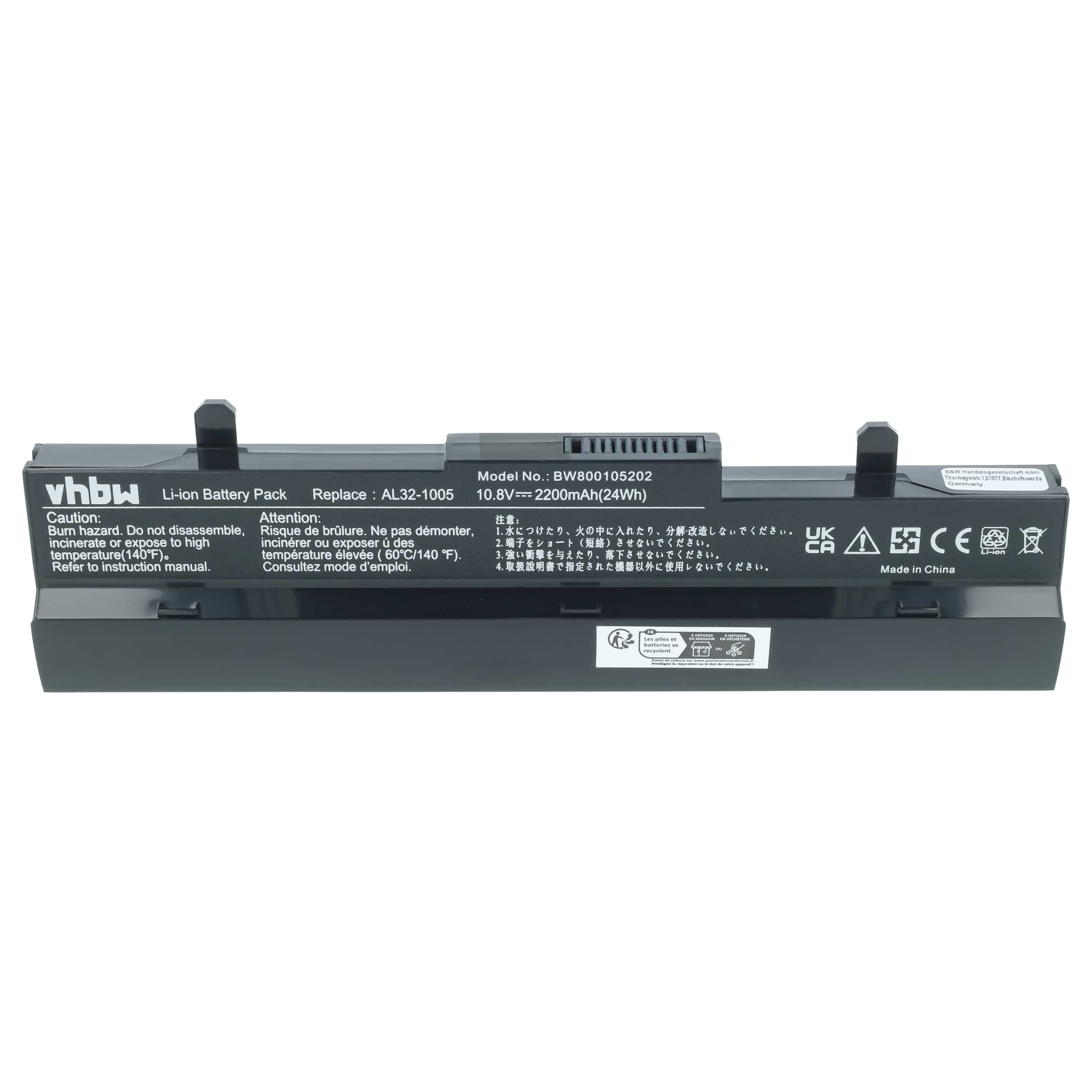 Akumulator do laptopa zamiennik Asus 70-OA1B1B2100, 0B20-00KA0AS - 2200 mAh 11,1 V Li-Ion, czarny