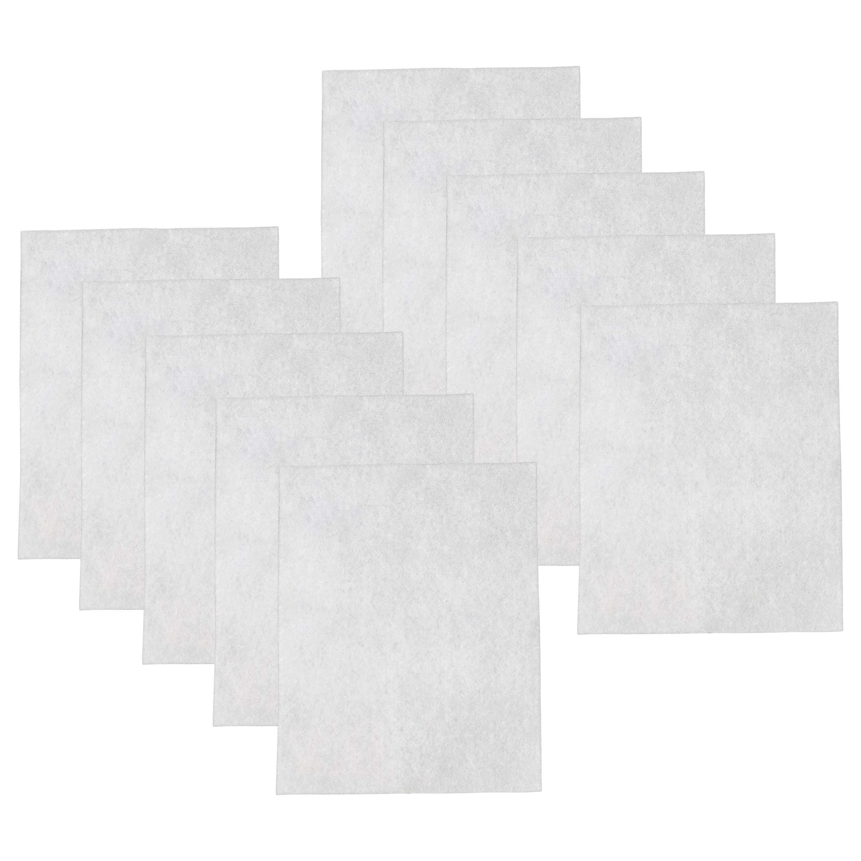 10x Universal Schutzvlies passend für Staubsauger - Zuschneidbar, Weiß