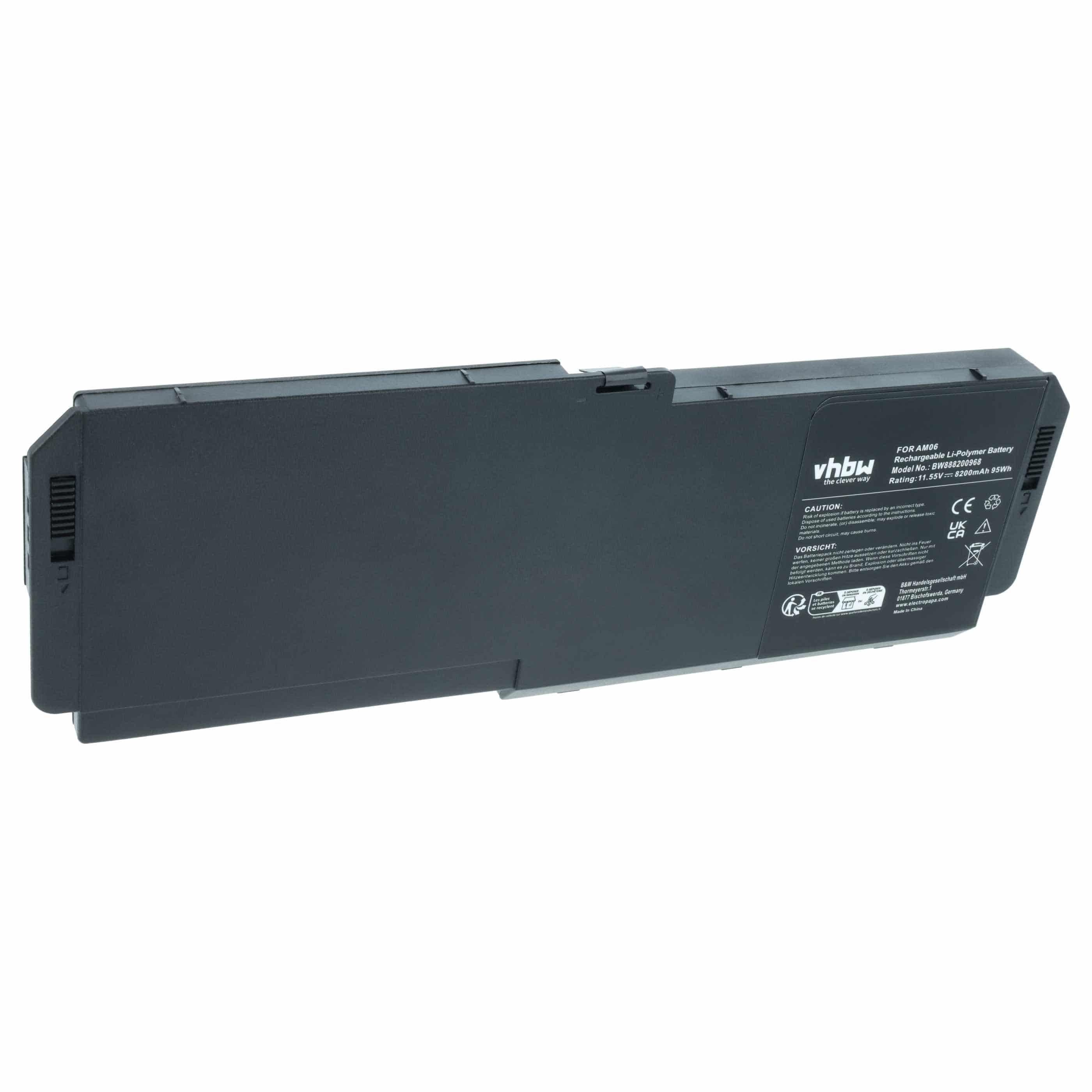 Akumulator do laptopa zamiennik HP AM06095XL, AM06XL, HSN-Q12C, HSTNN-IB8G - 8200 mAh 11,55 V Li-Ion, czarny