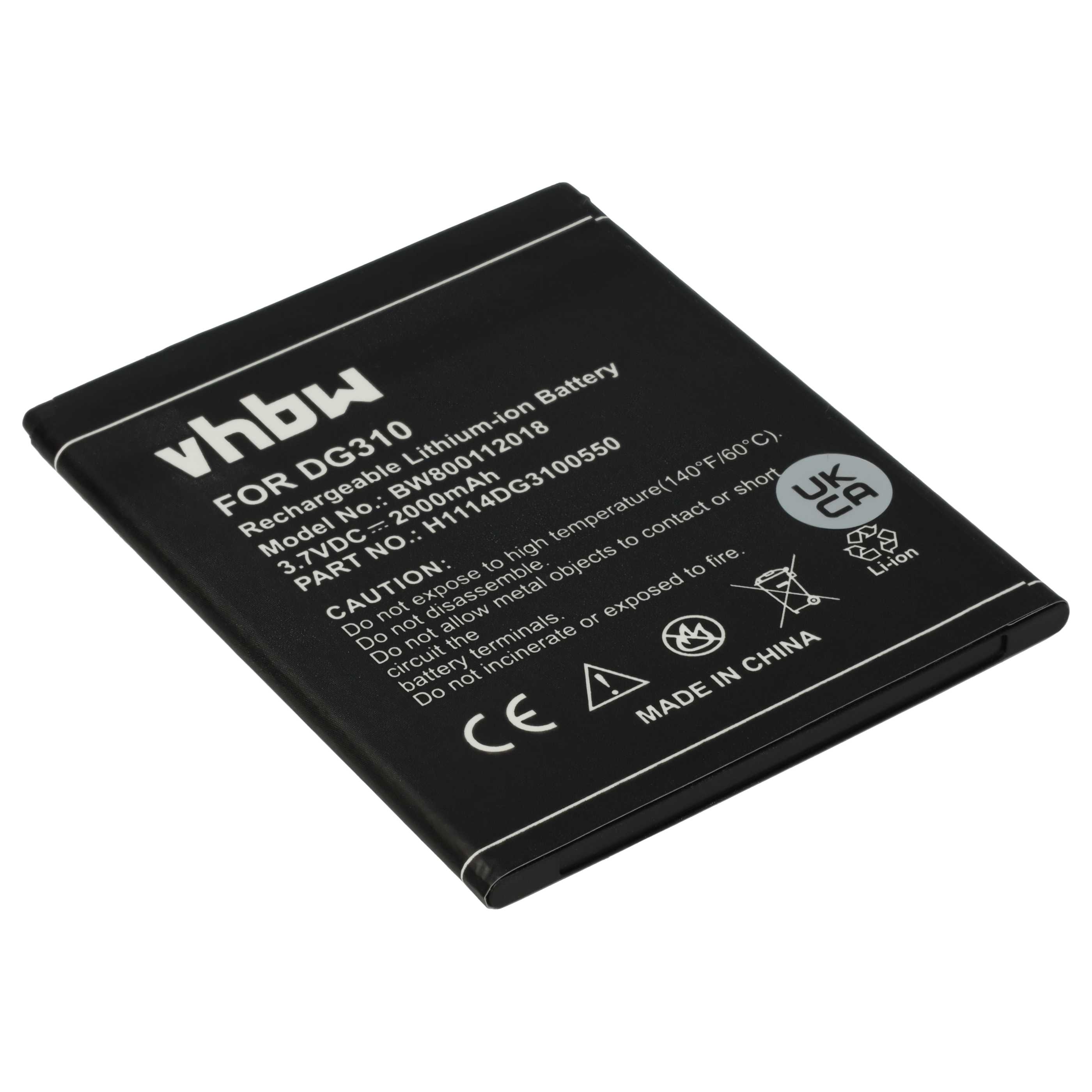 Akumulator do telefonu smartfona zamiennik H1114DG3100550 - 2000 mAh 3,7 V Li-Ion