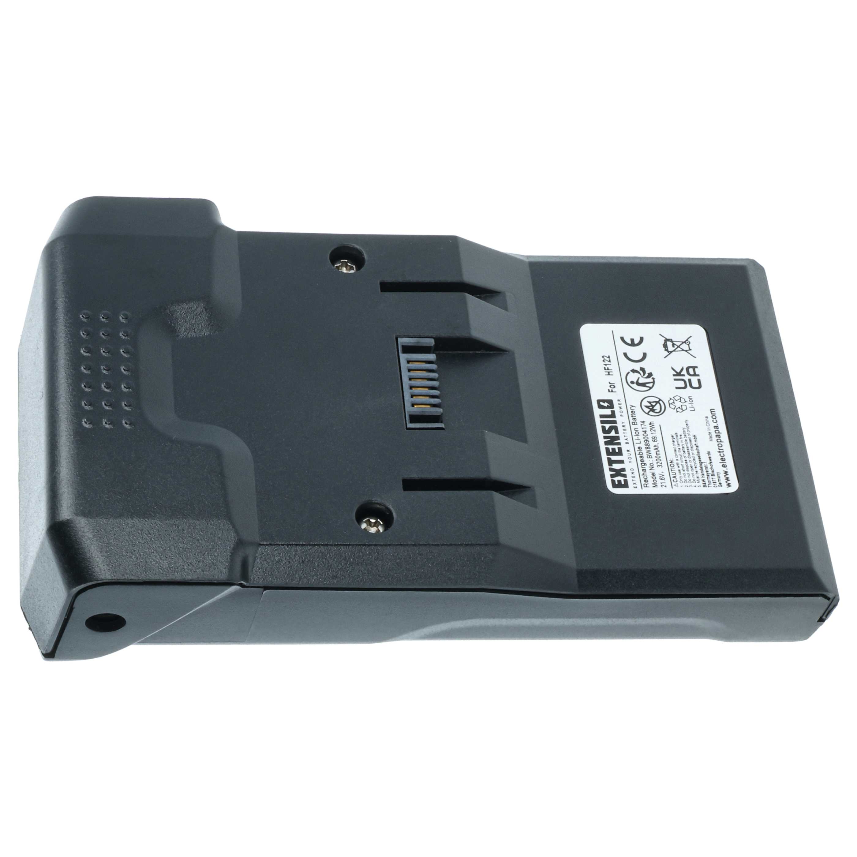 Akku als Ersatz für Hoover B012, 35602208 für Hoover - 3200mAh 21,6V Li-Ion, grau