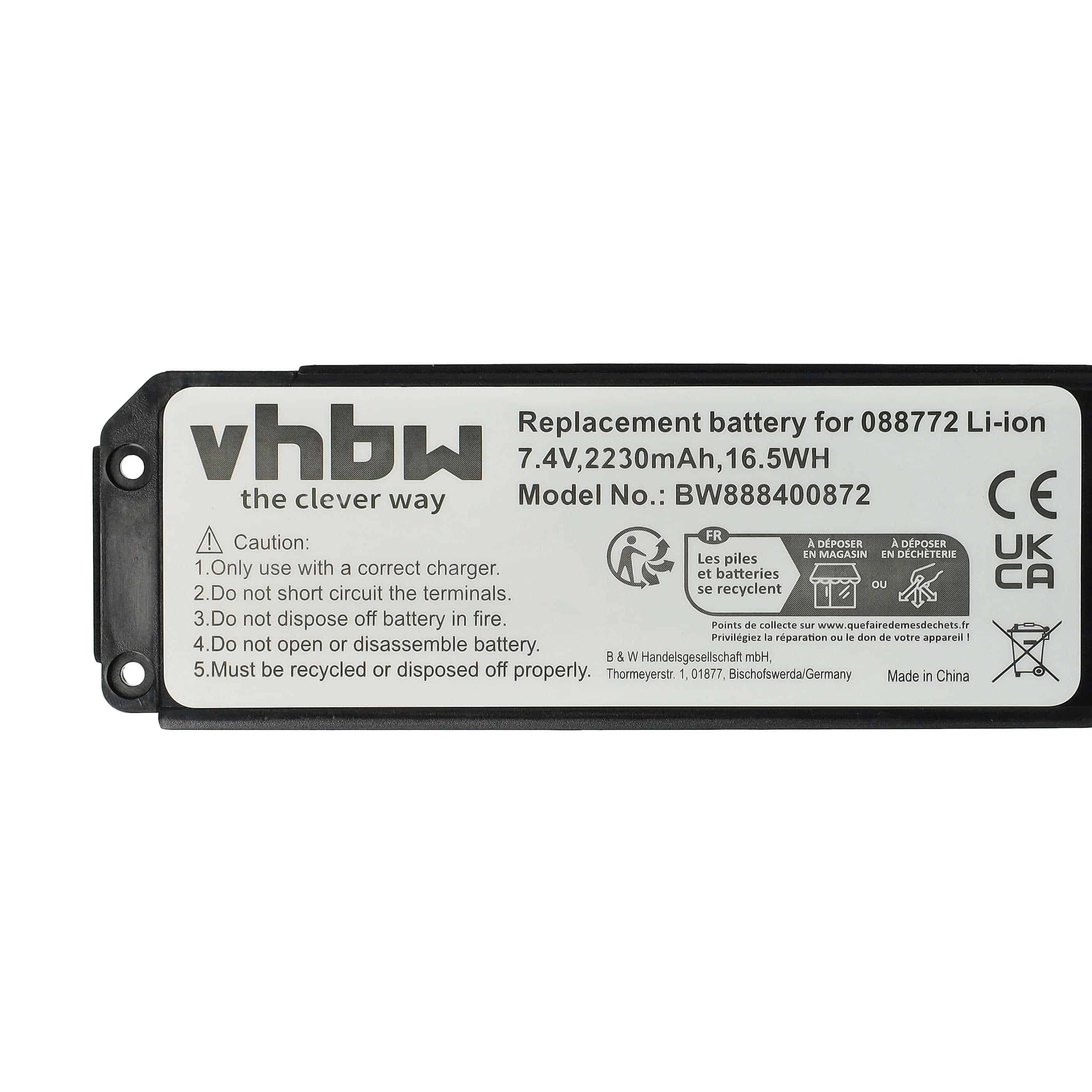 Battery replaces Bose 088796, 088789, 080841, 088772 for Bose Loudspeaker - Li-Ion 2230 mAh with Board