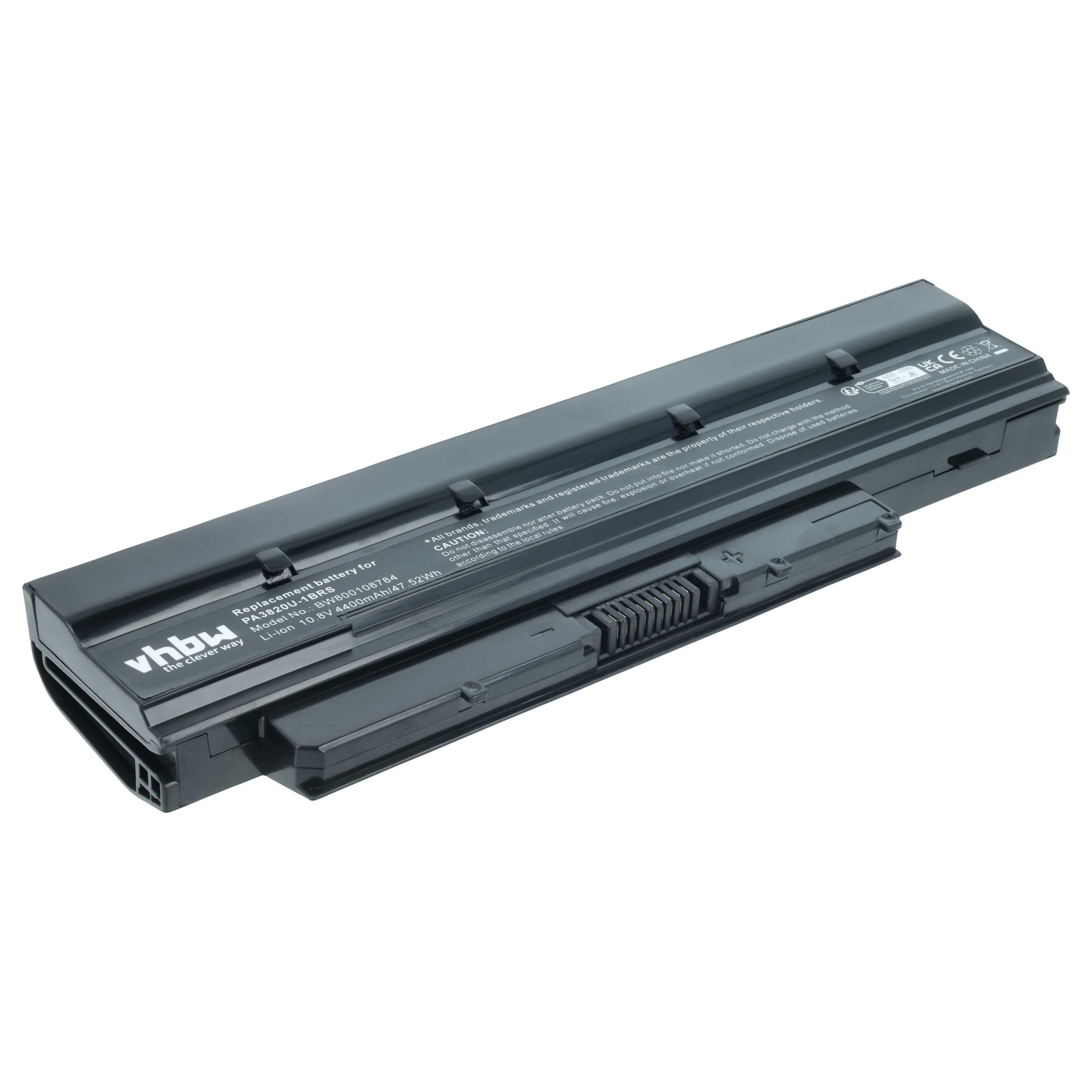 Akumulator do laptopa zamiennik Toshiba PABAS231, PA3820U-1BRS, PA3821U-1BRS - 4400 mAh 10,8 V Li-Ion, czarny
