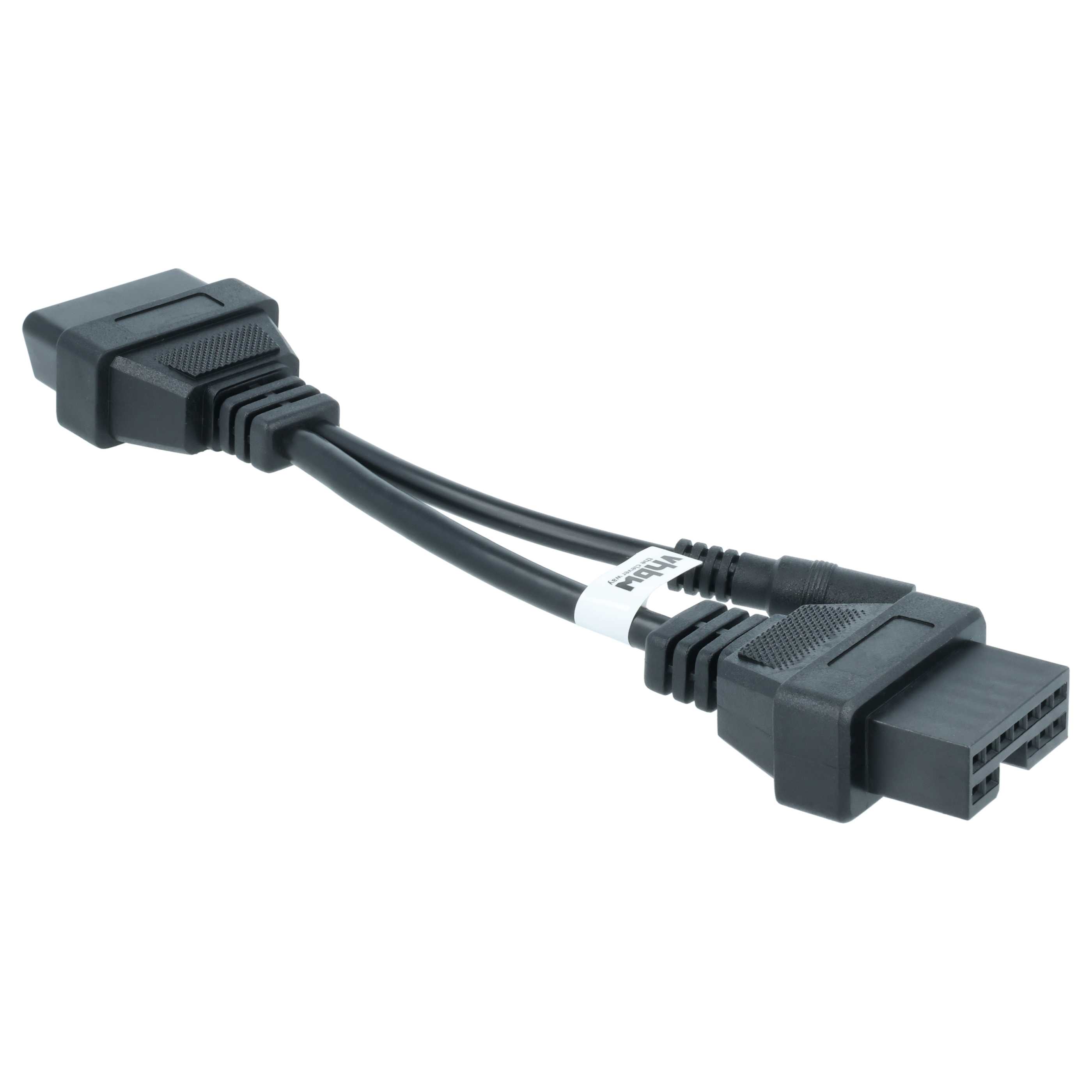 vhbw OBD2 Adapter 12Pin-OBD1 auf OBD2 für Hyundai, Mitsubishi 12 Pin