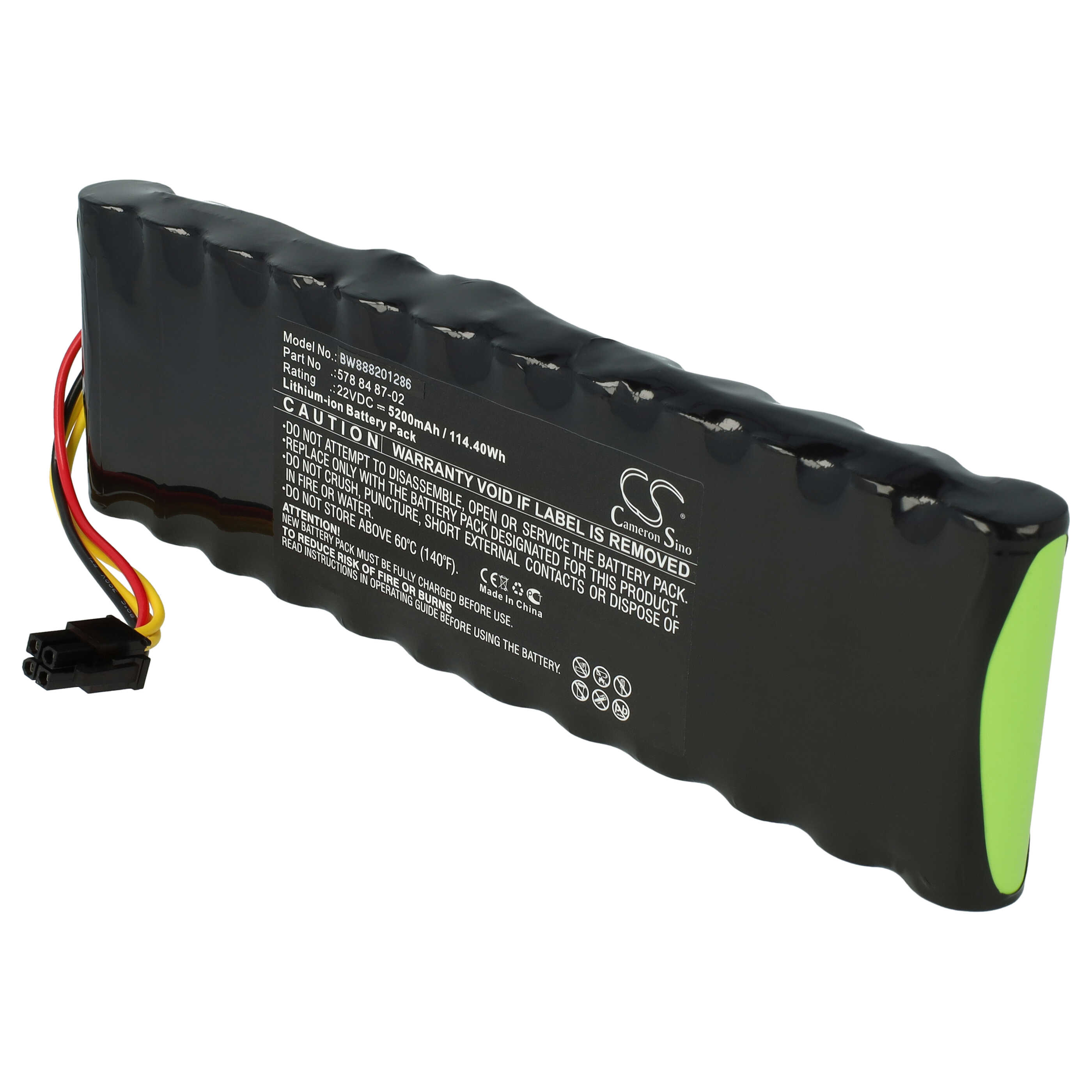 Lawnmower Battery Replacement for Husqvarna 578 84 87-03, 578 84 87-02, 578 84 87-01 - 5200mAh 22.2V Li-Ion