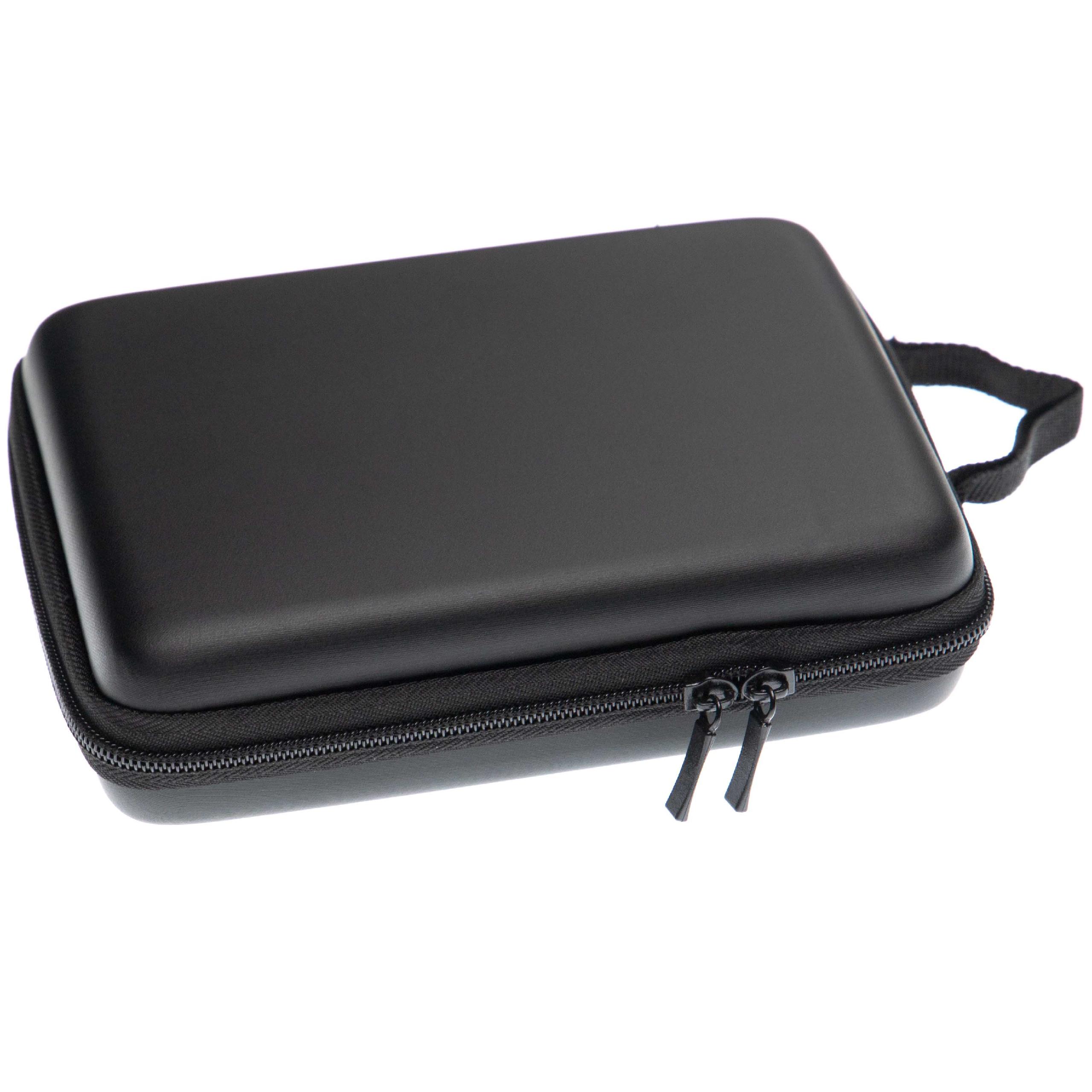 vhbw Bolsa consola de juegos -funda protectora, bolsa de transporte + correa con mosquetón, negro