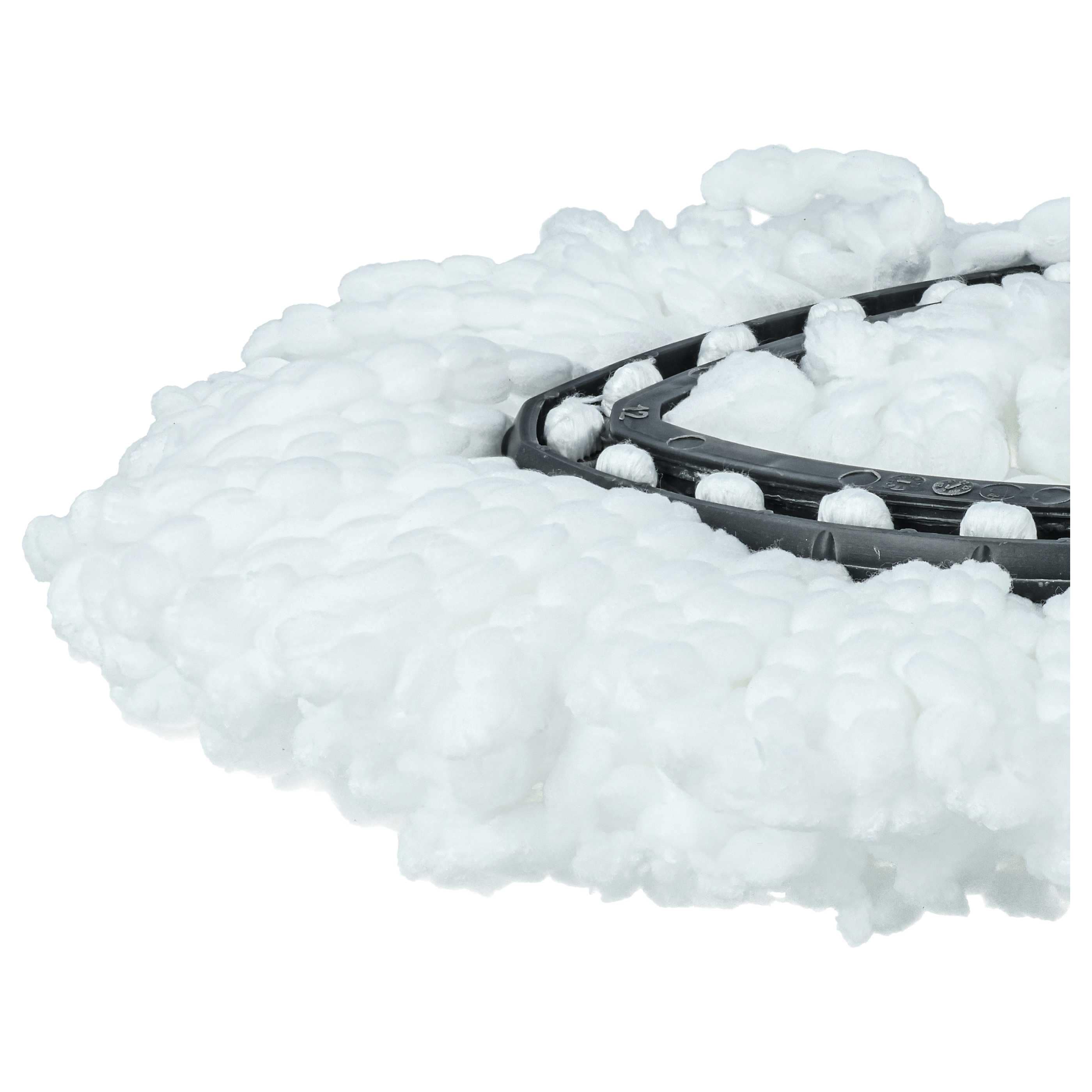 10x Mop Head replaces Vileda 152623 for Vileda Mop - microfibre, black, white