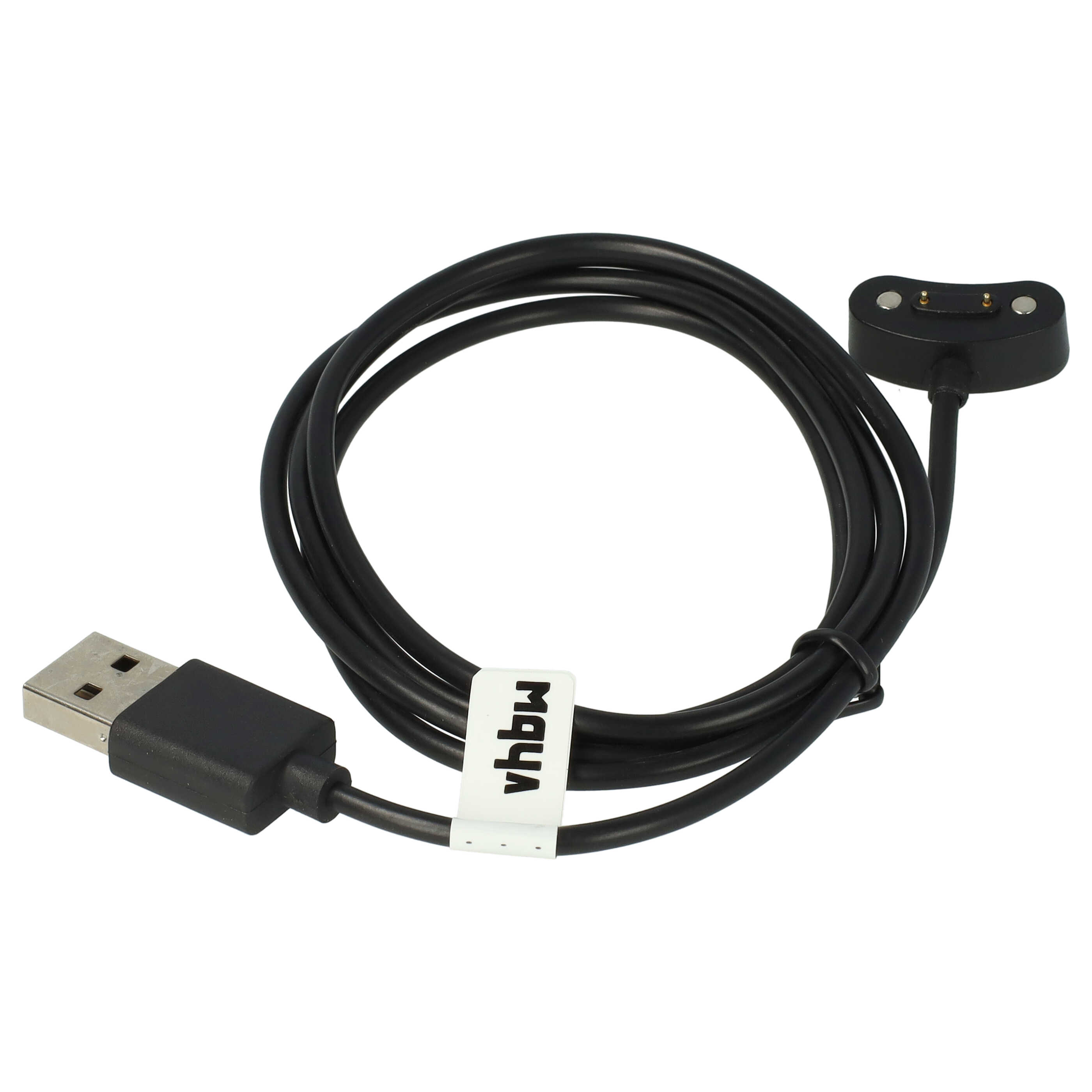 Cavo di ricarica USB per smartwatch Mobvoi TicWatch E3 - nero 100 cm