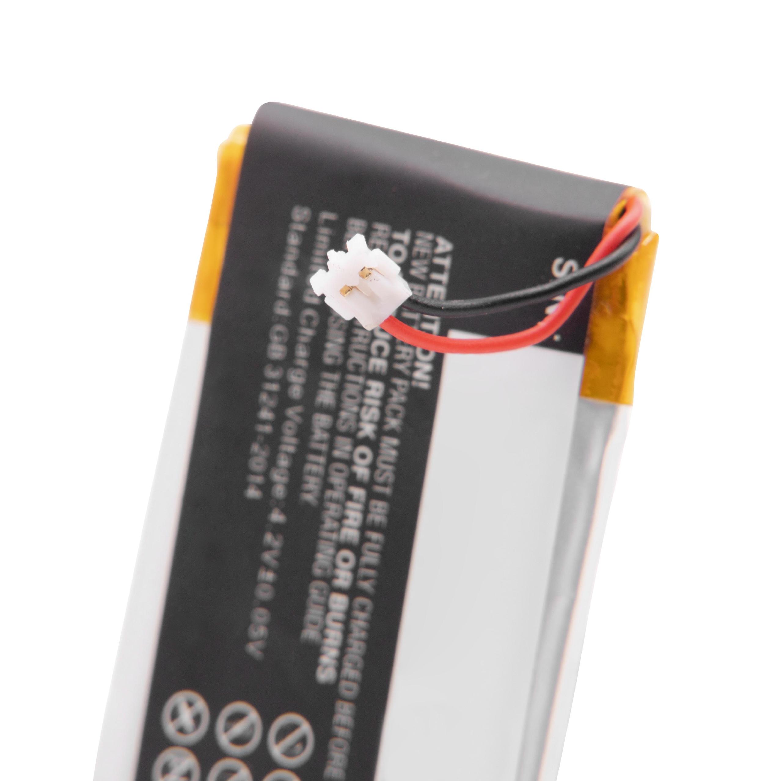 Batterie remplace Garmin 361-00097-00 pour montre connectée - 230mAh 3,7V Li-polymère