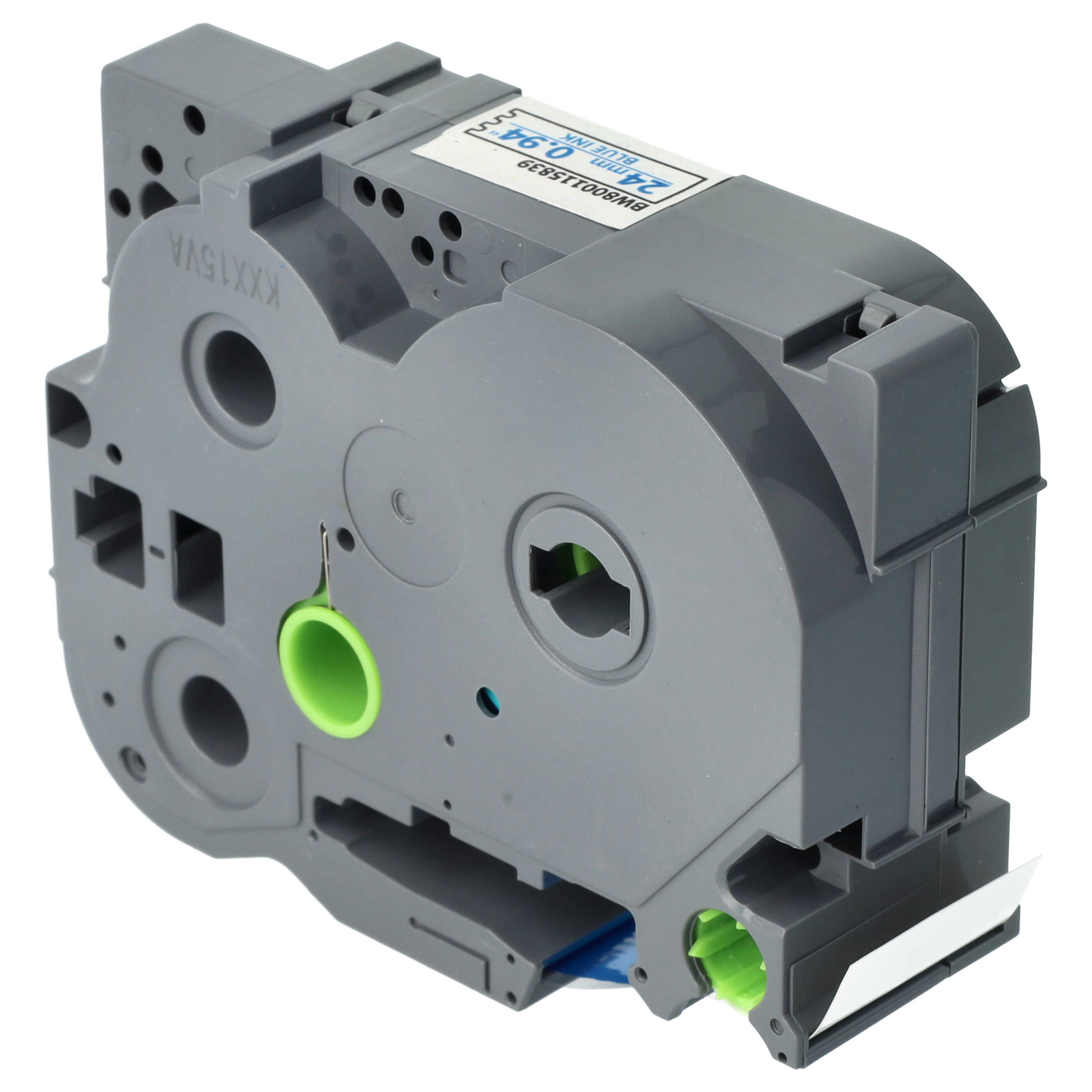 Label Tape replaces Brother TZE-FX253 - 24 mm Blue to White, Flexible