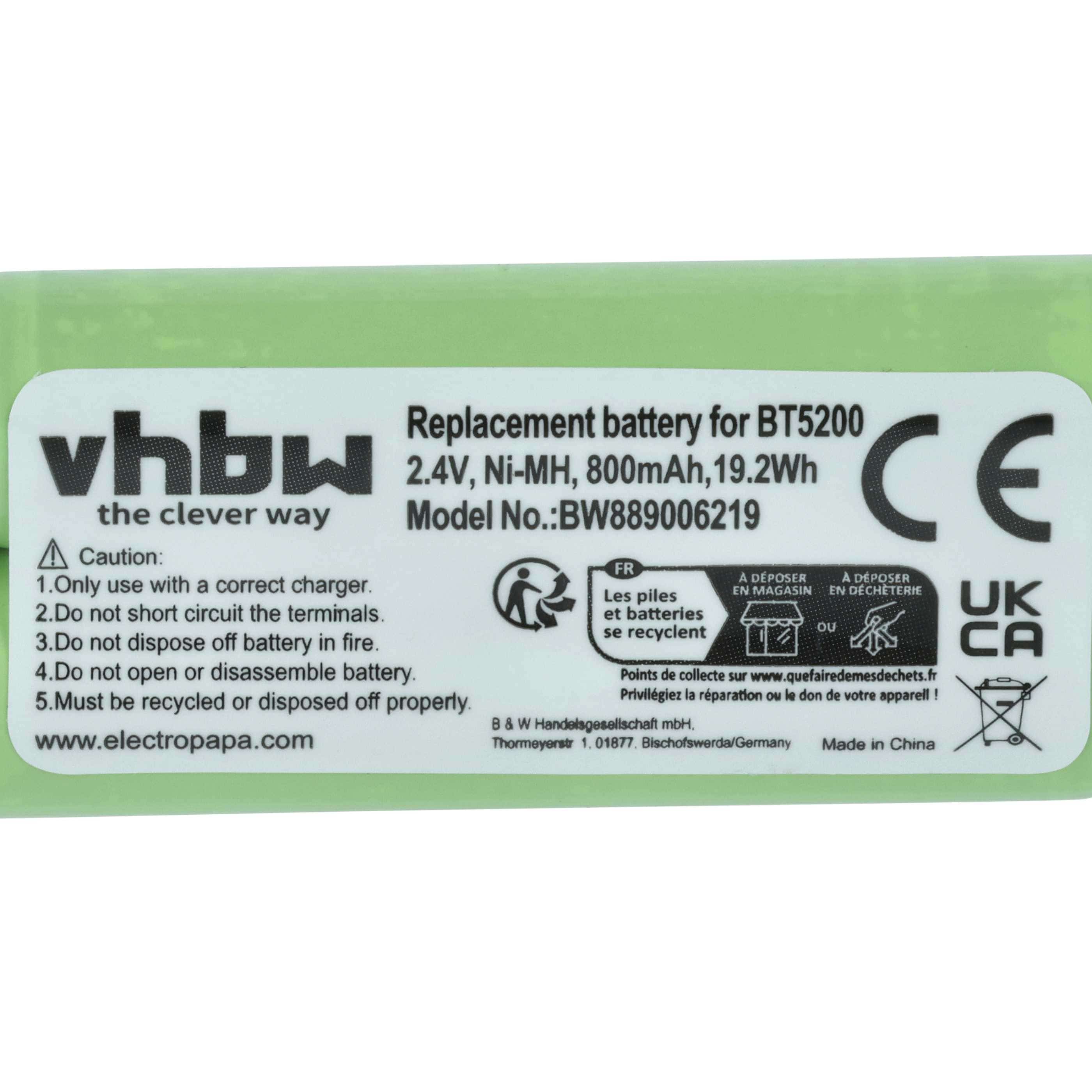2x Akumulator do maszynki do strzyżenia zamiennik Braun 31198189 - 800 mAh 2,4 V NiMH