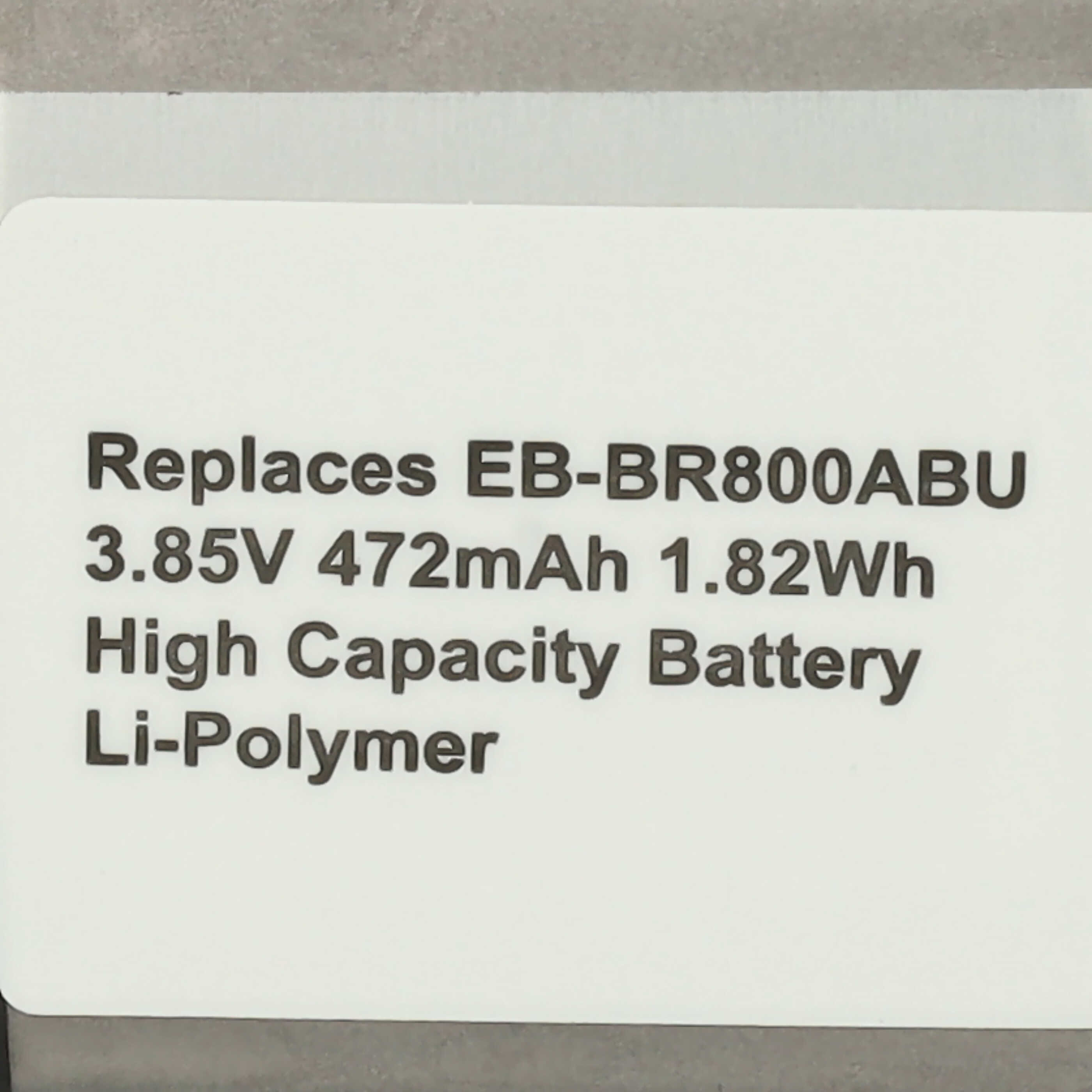 Smartwatch Battery replaces Samsung GH43-04855A, EB-BR800ABU - 472 mAh 3.85 V Li-polymer + Tools