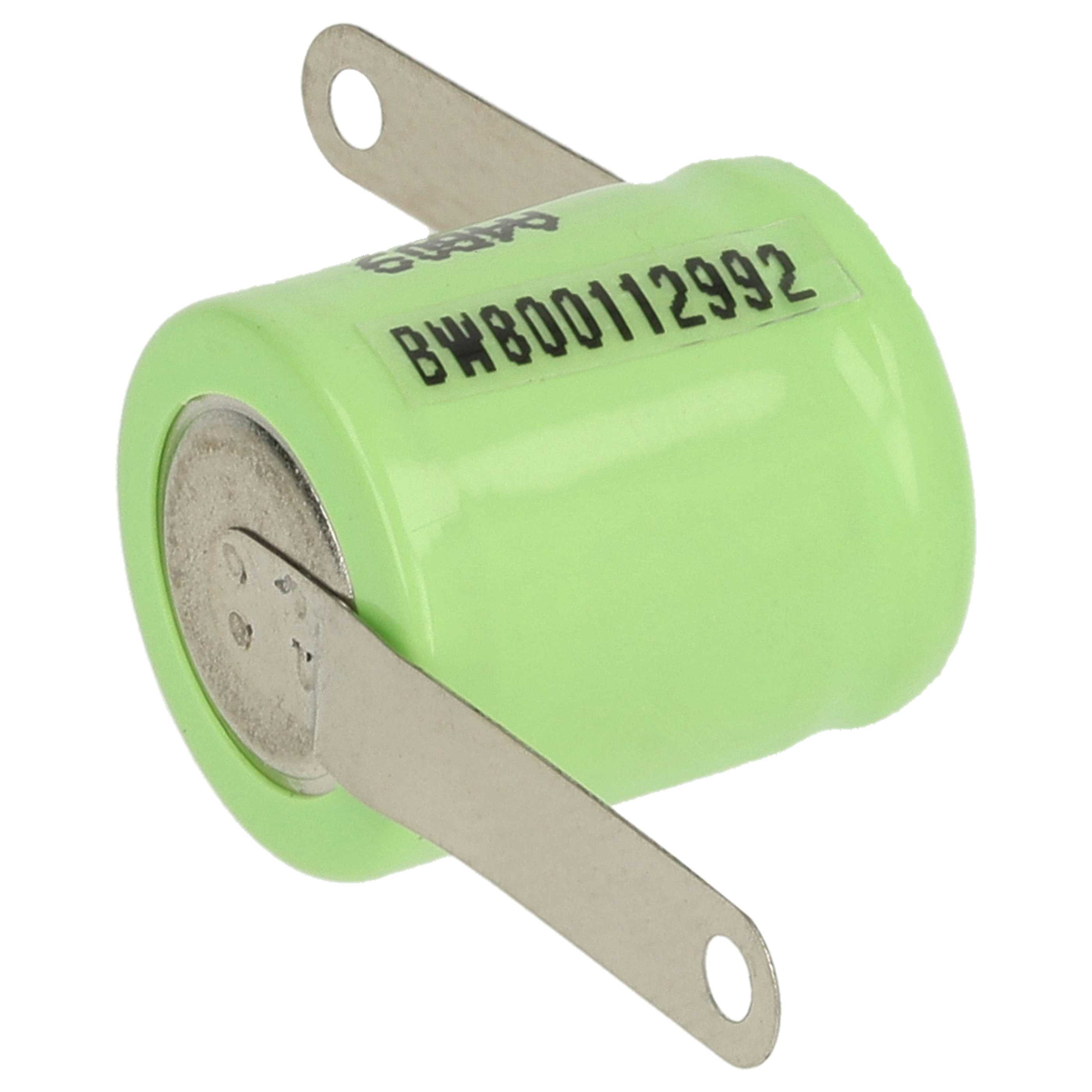 2x Piles bouton de type 1/3AA pour le modélisme et autres - 300mAh 1,2V NiMH