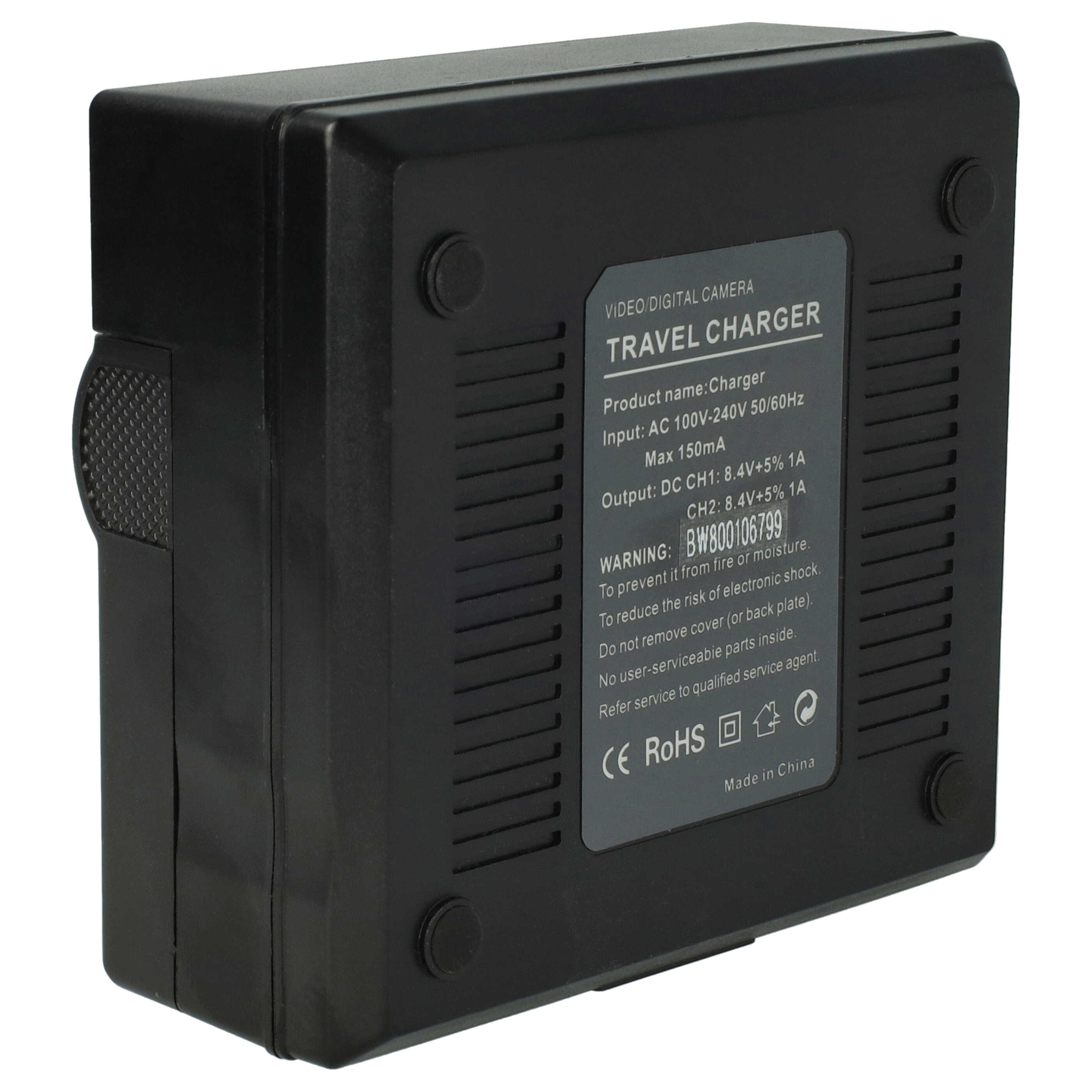 Battery Charger suitable for Sony NP-FW50 Camera etc. - 0.5 / 0.9 A, 4.2/8.4 V