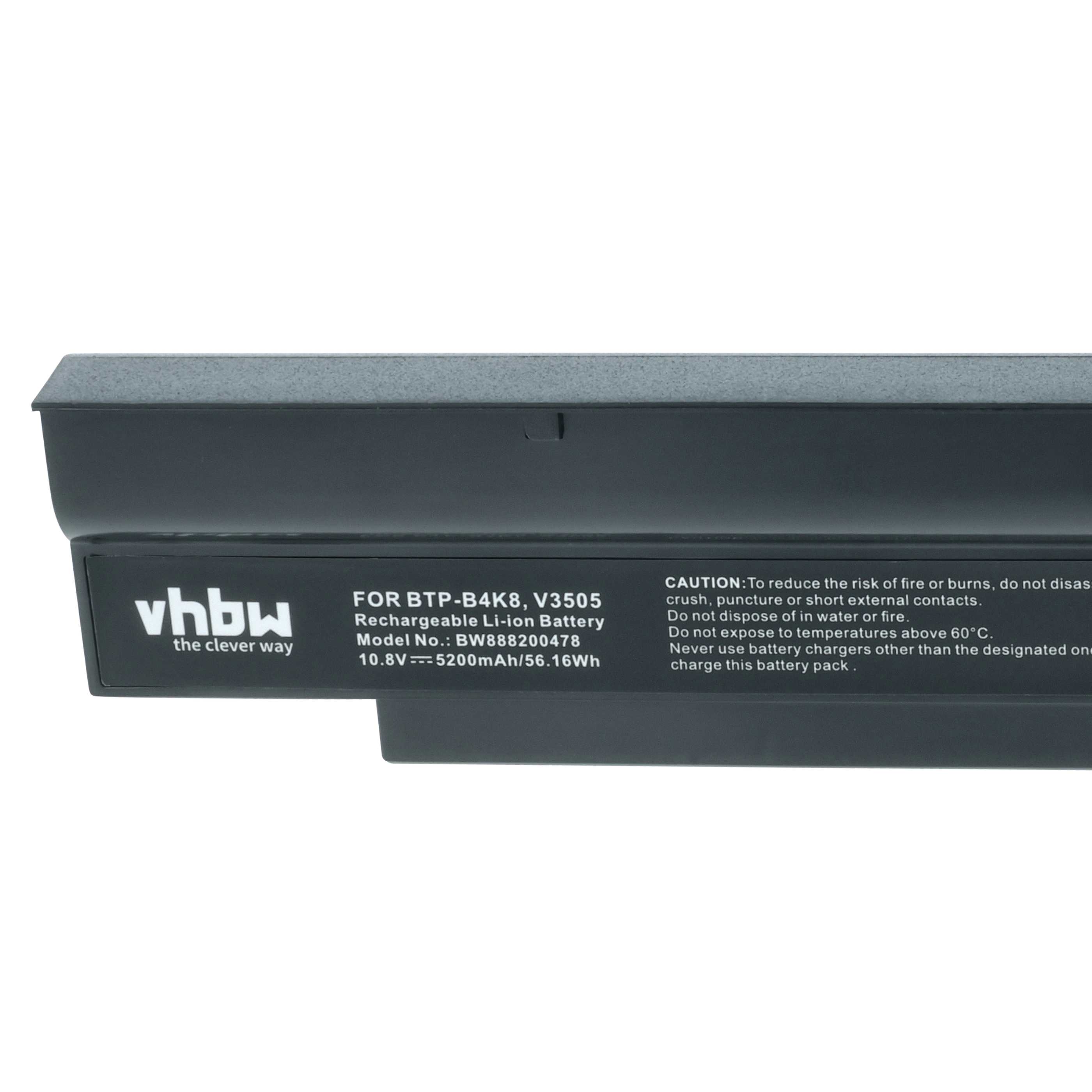 Akumulator do laptopa zamiennik Fujitsu 3UR18650-2-T0169, 0.4U50T.011 - 5200 mAh 10,8 V LiPo, czarny