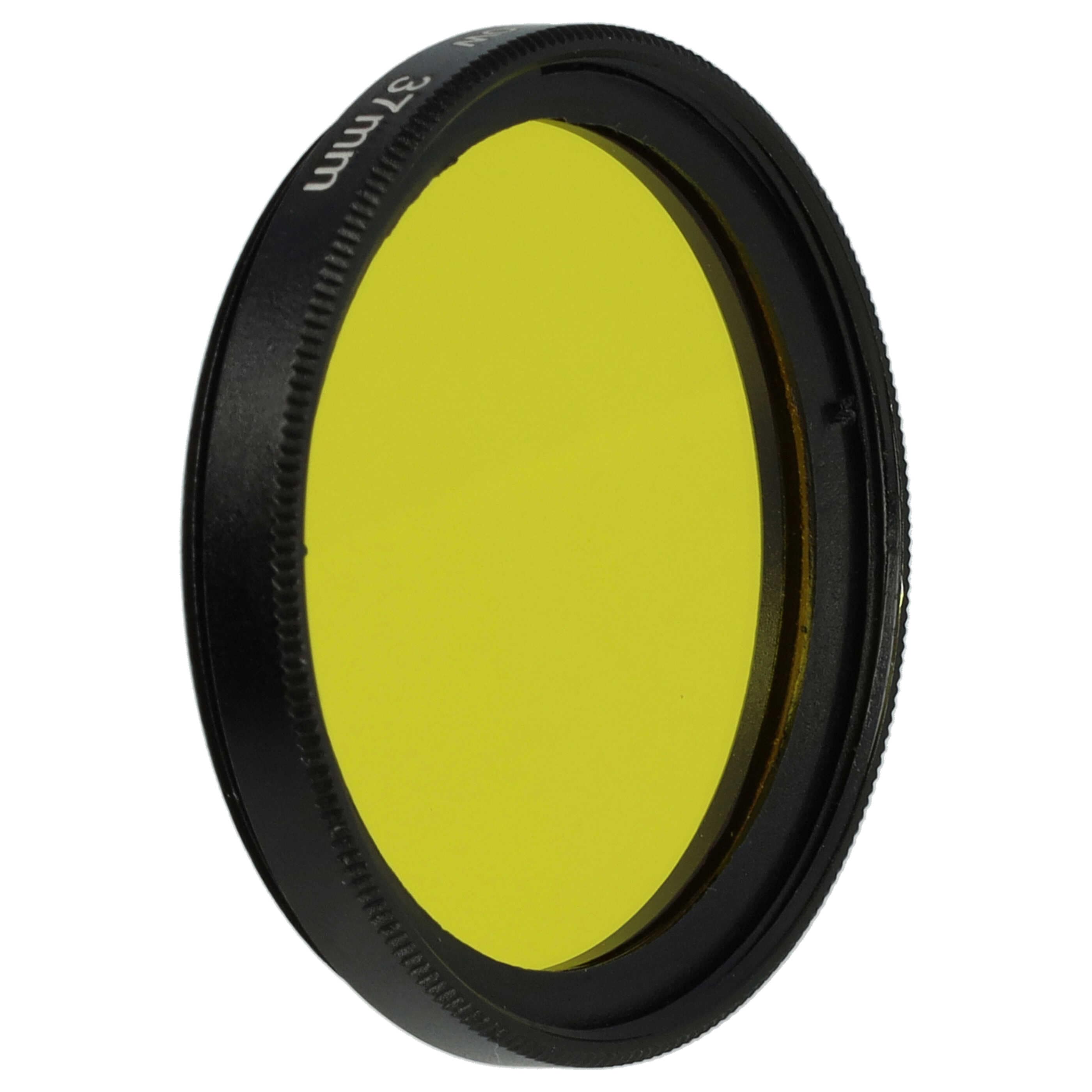 Filtre de couleur jaune pour objectifs d'appareils photo de 37 mm - Filtre jaune