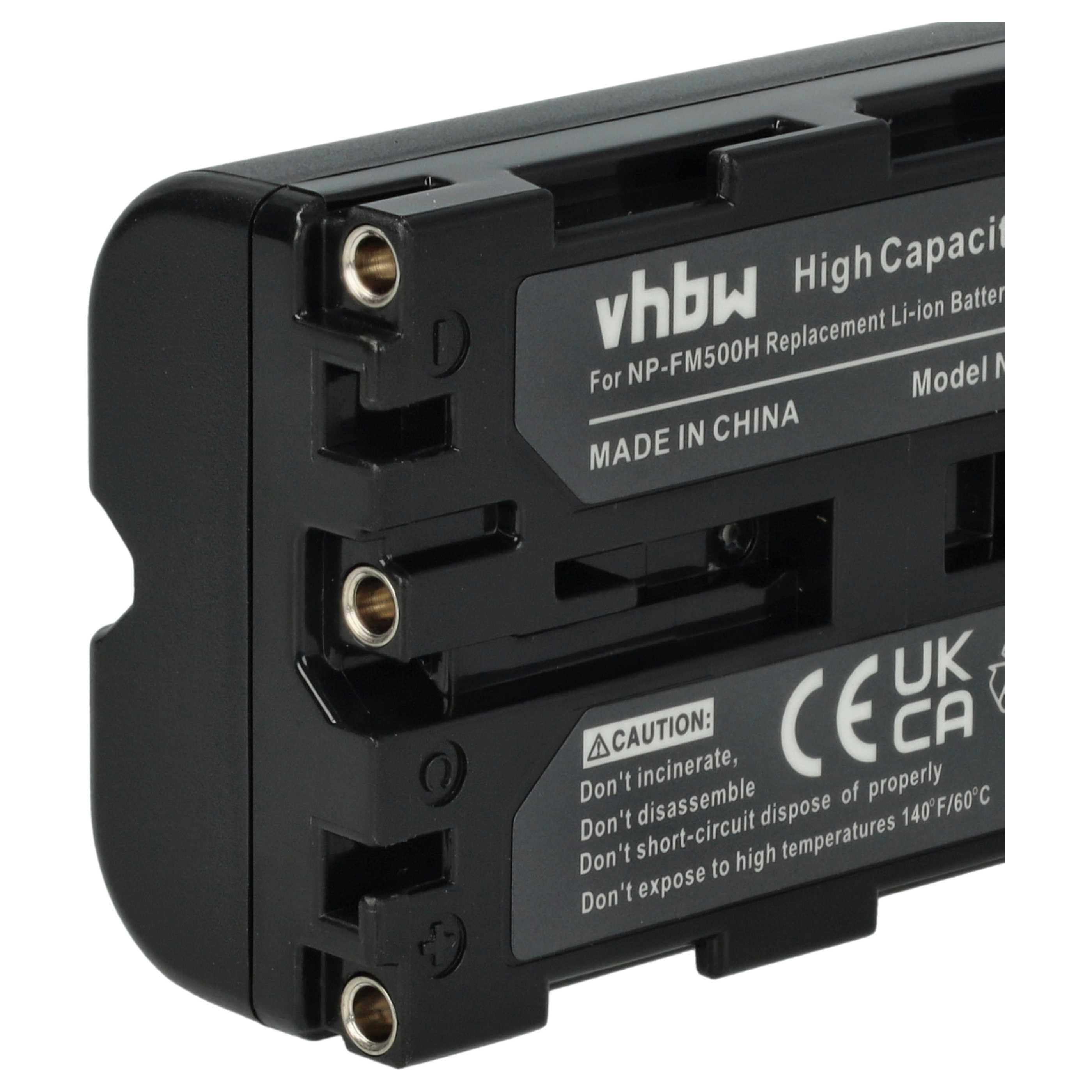 3x Battery replaces Sony NP-FM500H - 1200mAh, 7.2V, Li-Ion