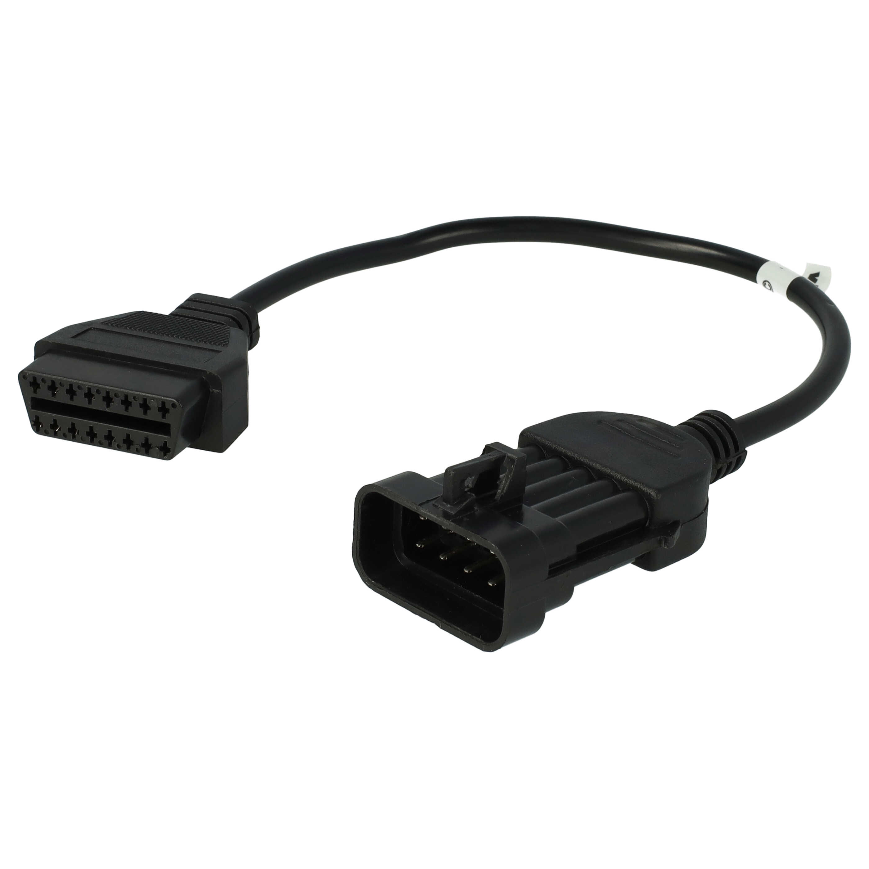 vhbw OBD2 Adapter 10Pin-OBD1 auf OBD2 für Opel -Bj 1997 Astra, Calibra, Corsa, Kadett
