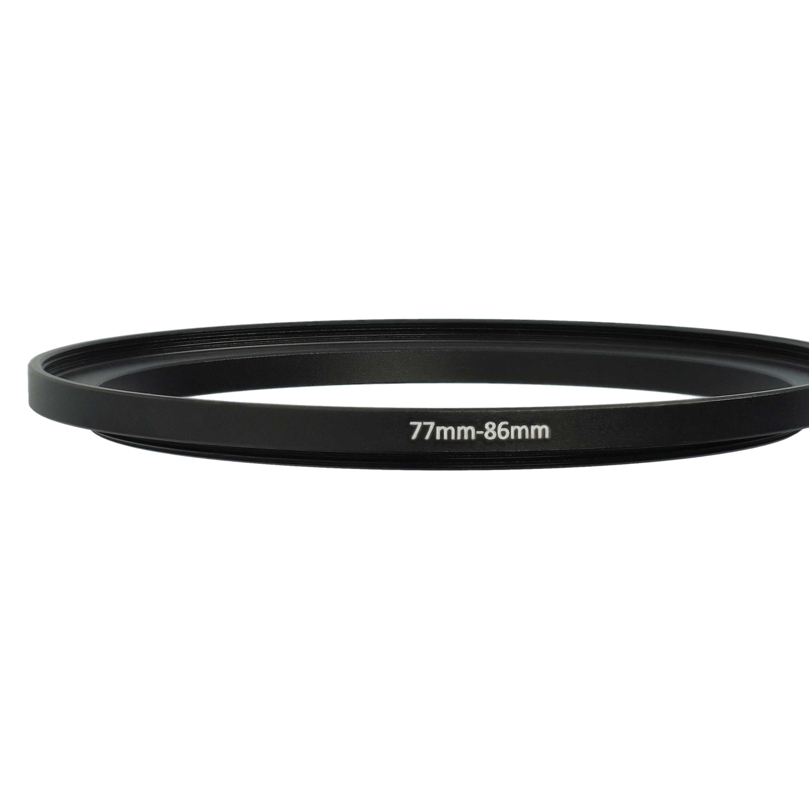 Step-Up-Ring Adapter 77 mm auf 86 mm passend für diverse Kamera-Objektive - Filteradapter
