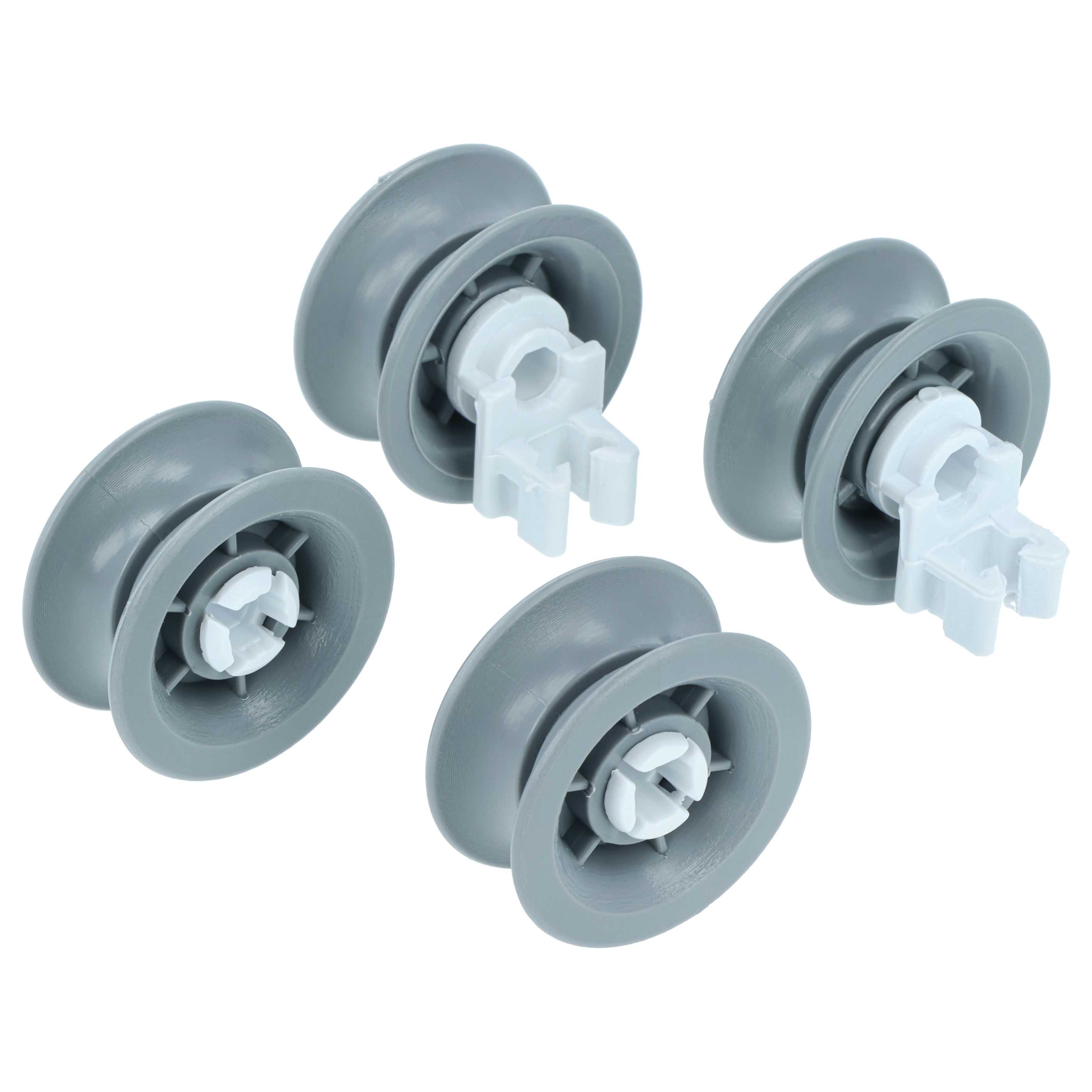 4x Korbrolle Unterkorb passend für Blaupunkt, Constructa, Balay, Pitsos Geschirrspüler u.a. - ⌀ 31 mm
