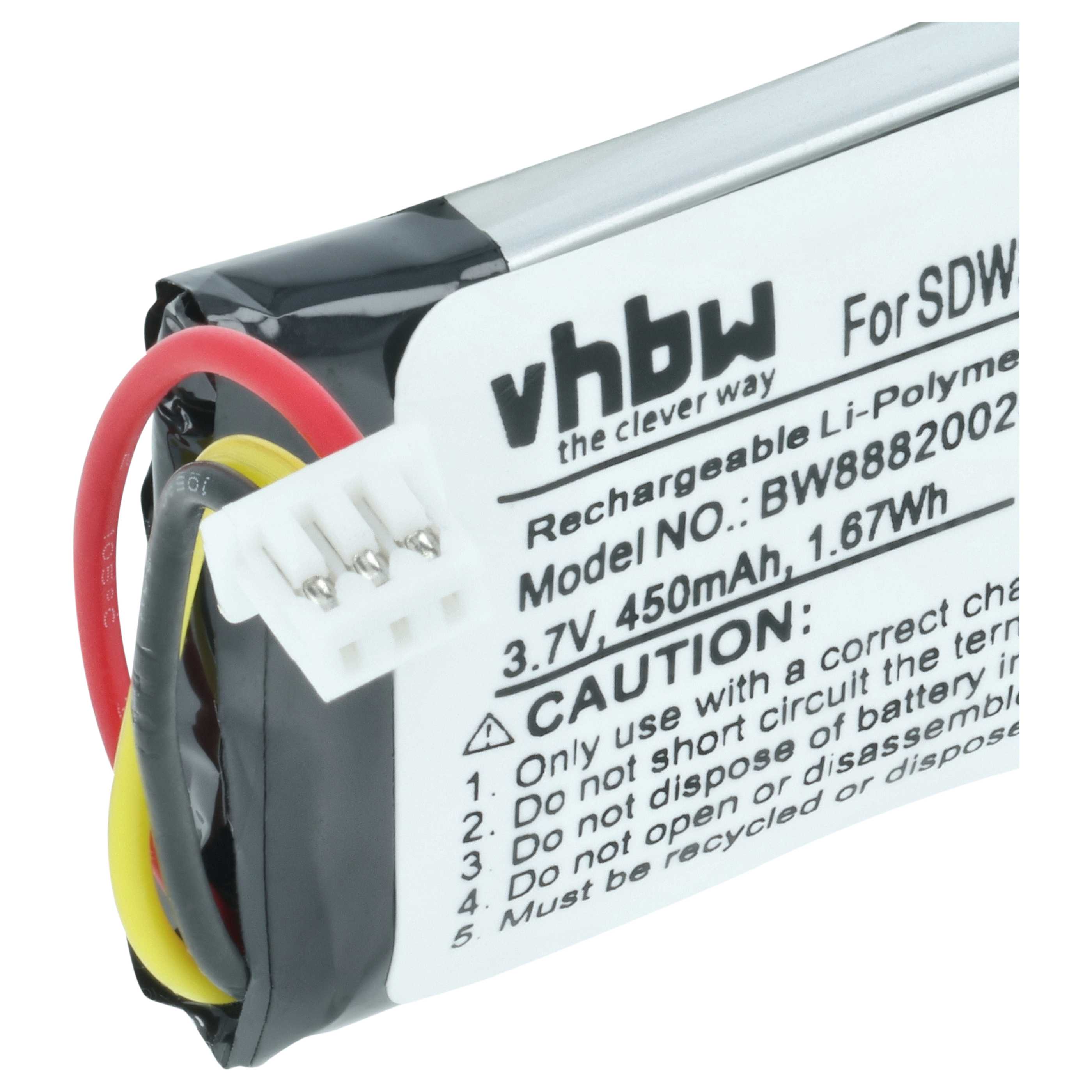Akumulator do słuchawek bezprzewodowych zamiennik Sennheiser AHB732038T - 450 mAh 3,7 V LiPo