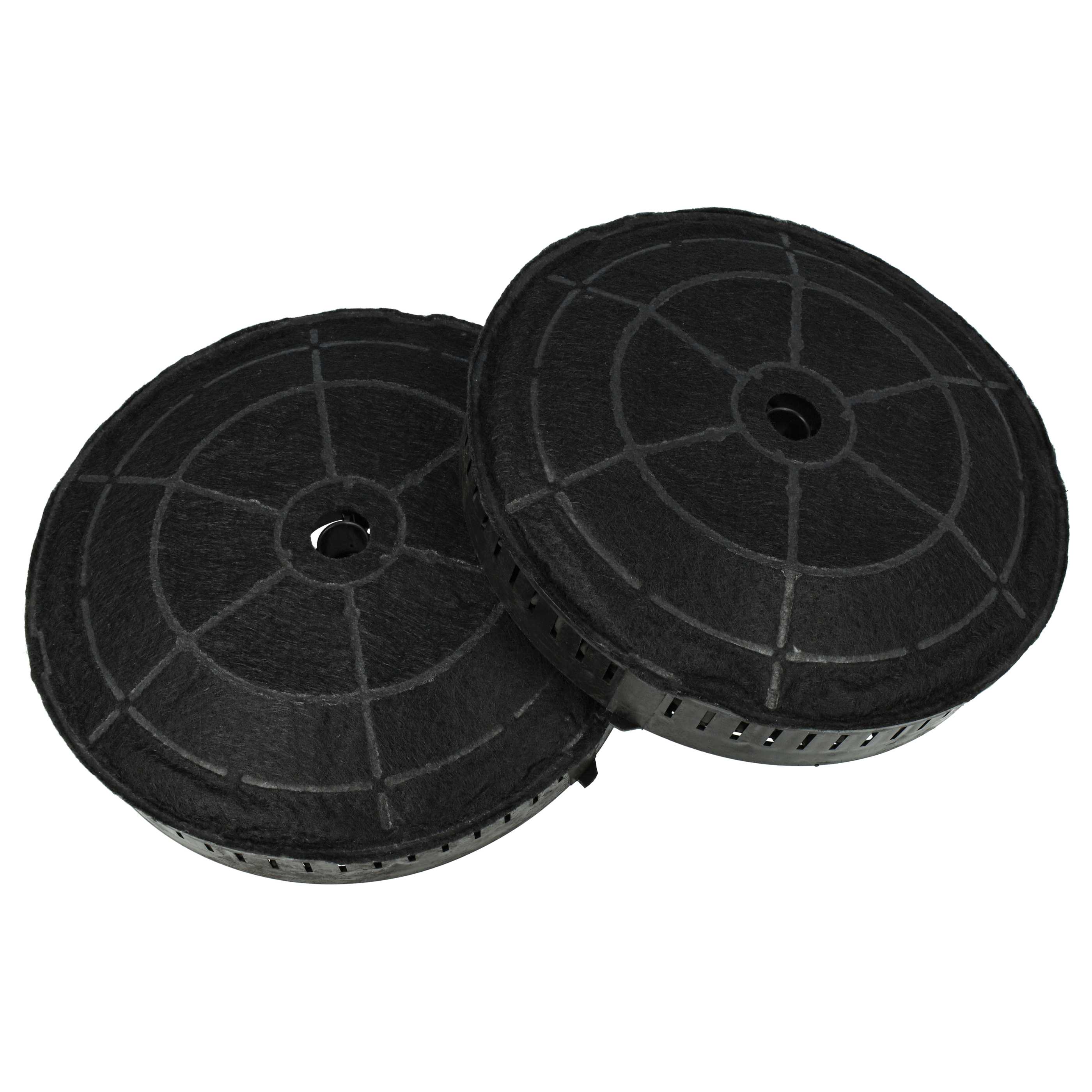2x Filtro carboni attivi sostituisce AEG 405517113/8, 4055171138, 405517113 per cappe Zanussi - 17,2 cm