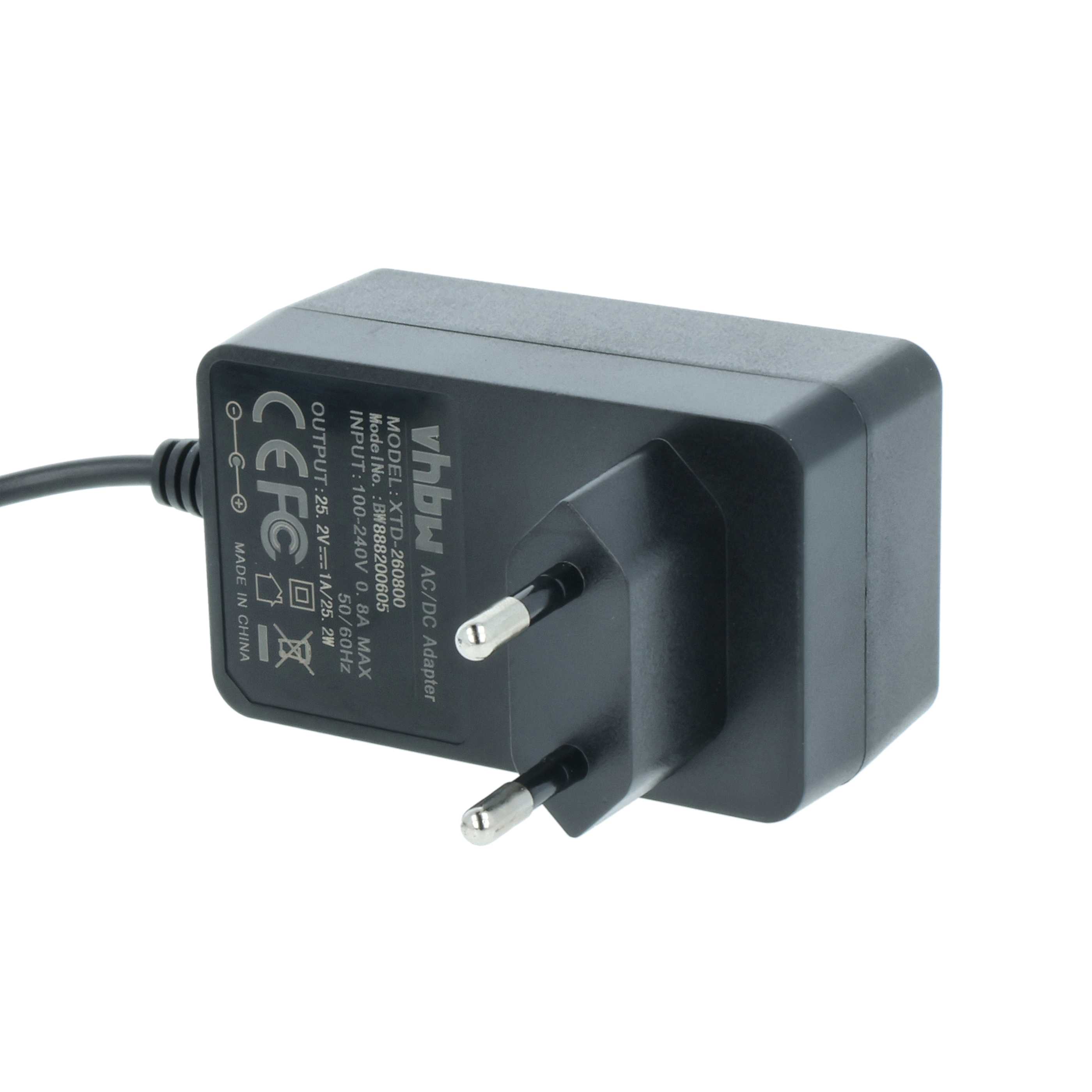 Mains Power Adapter Devices with Li-Ion battery packs 21,6 - 22,2V - 25.2 V