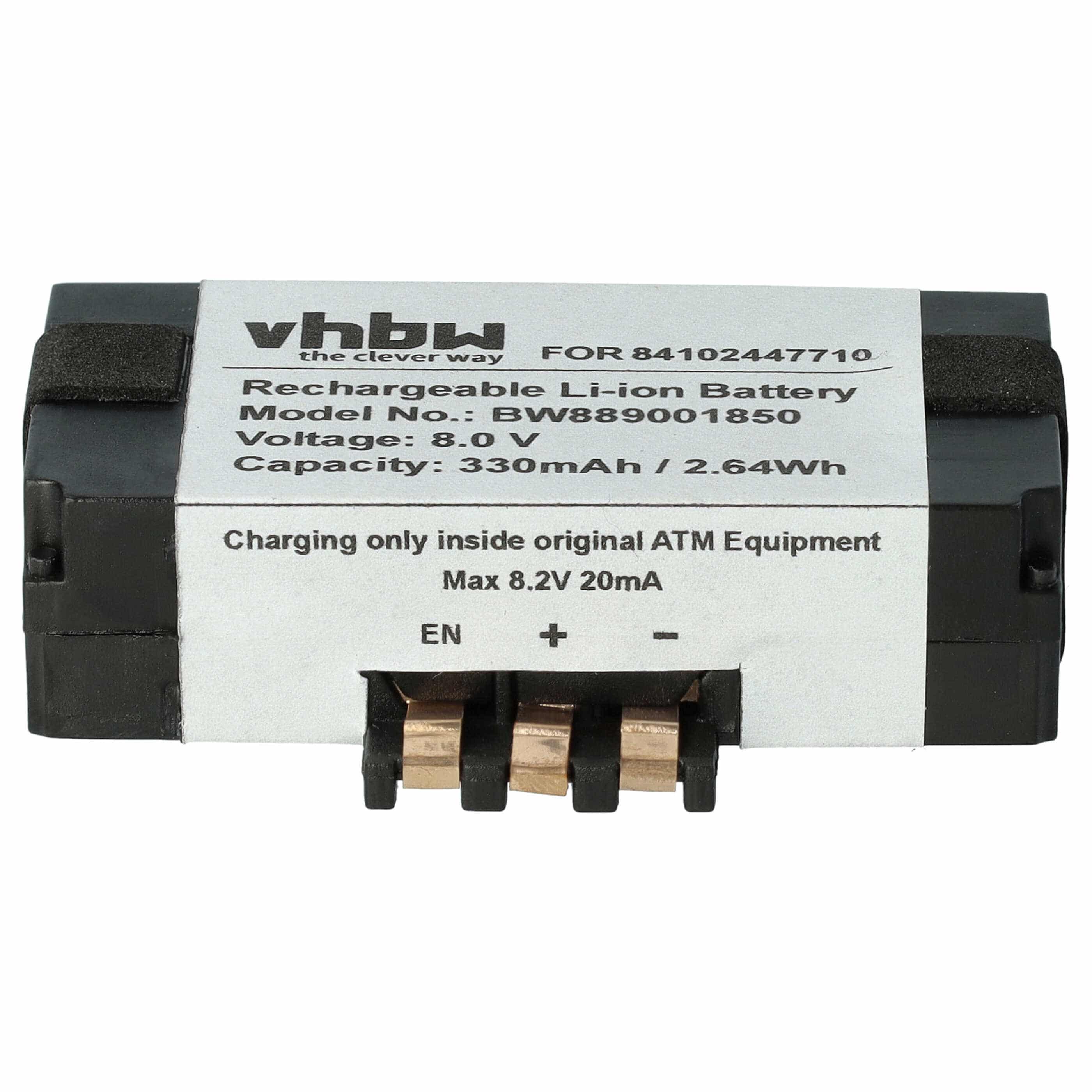 Kfz-Telematik-Steuergerät-Akku als Ersatz für BMW 84109361678, 2 447 710 - 01, 84102447710 - 330mAh 8V NiCd