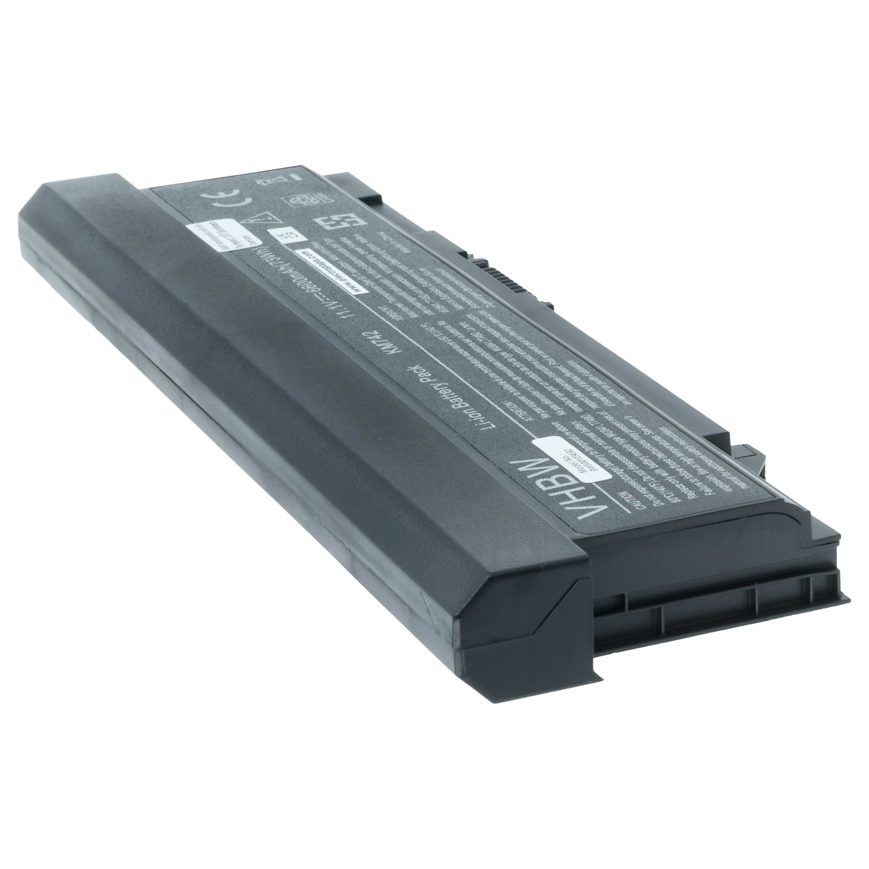 Akumulator do laptopa zamiennik Dell KM668, 312-0762, 312-0769, 451-10616 - 6600 mAh 11,1 V Li-Ion, czarny