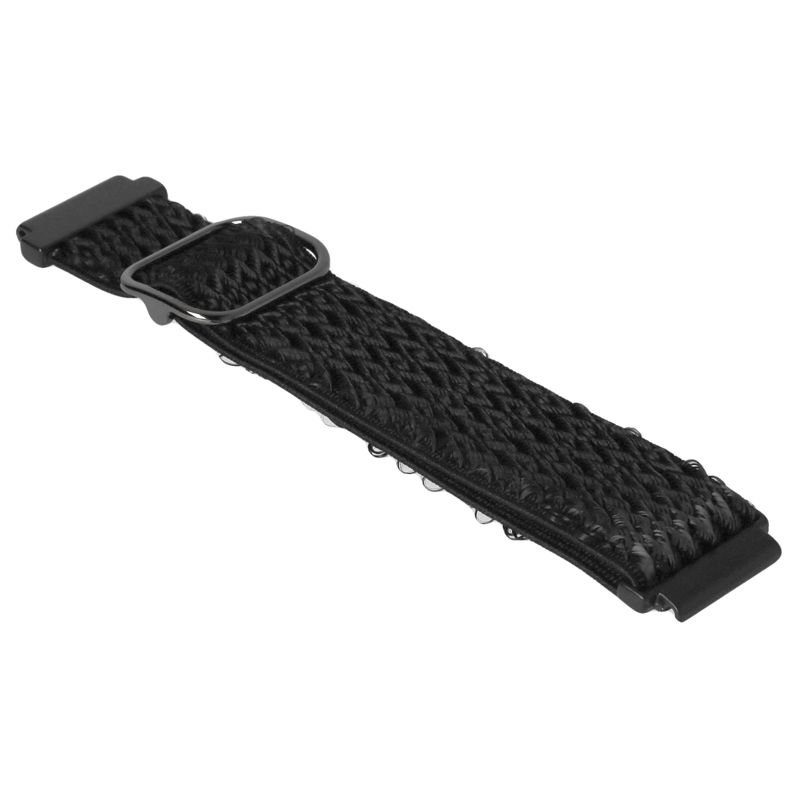 Armband für Huami / Samsung Amazfit / Gear / Galaxy Smartwatch - 21 x 2 cm, Nylon, schwarz