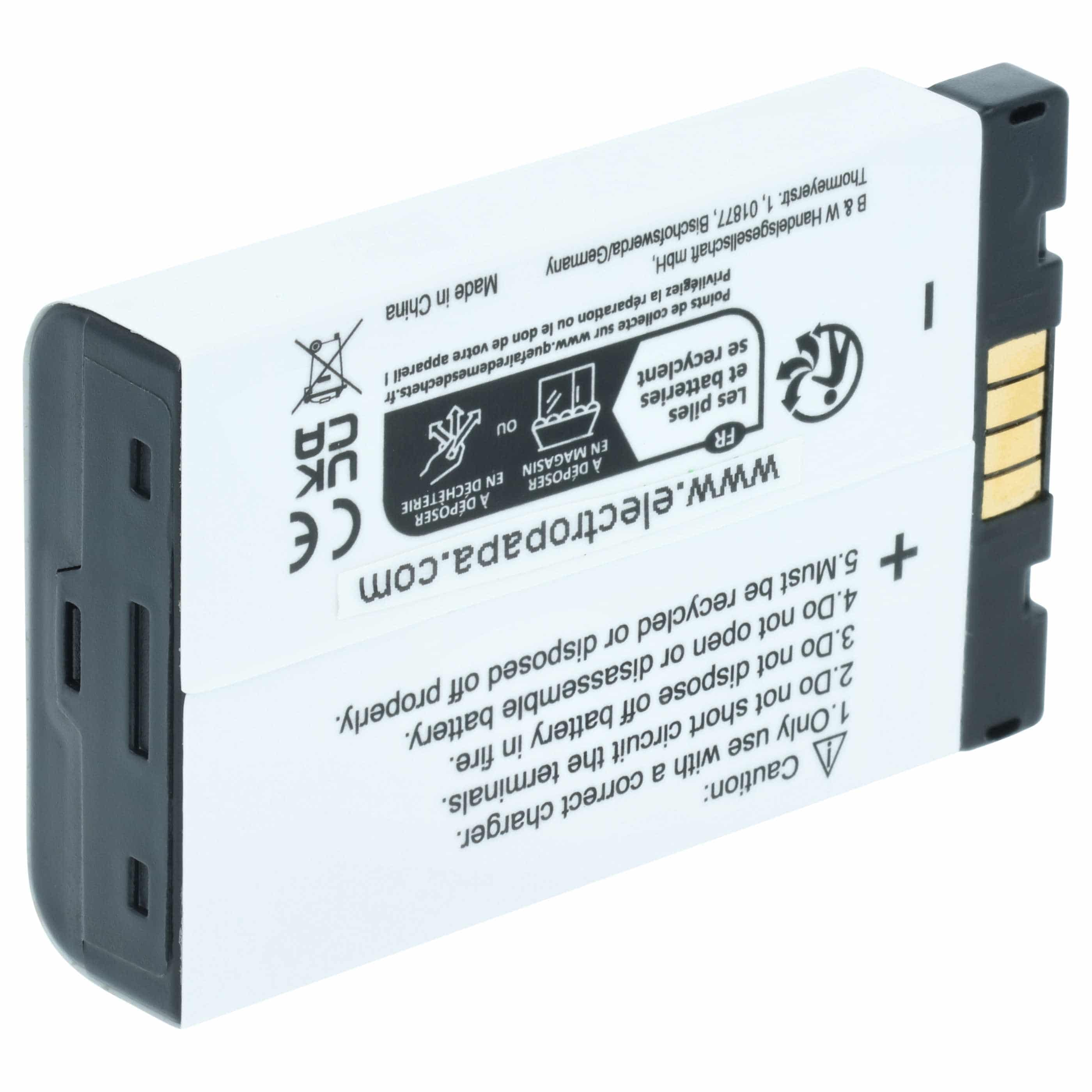 Radio 5x Battery replaces Motorola NNTN6922A, NNTN4655, SNN5705C, NNTN6923A - 1700 mAh 3.7 V Li-Ion