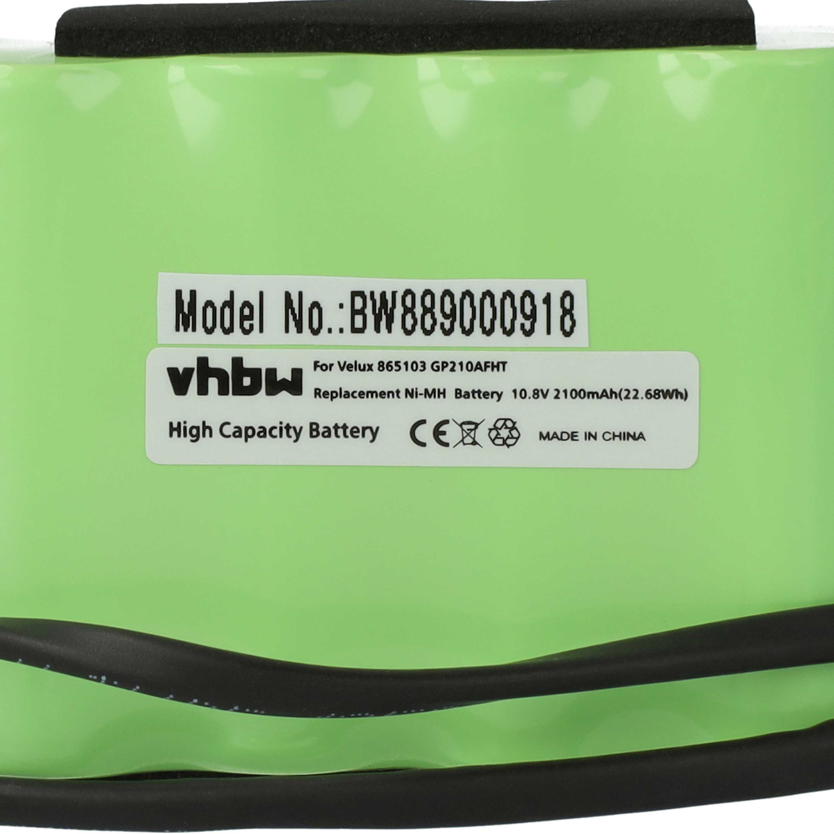 2x Akumulator do rolet / żaluzji dachowych zamiennik Velux 832817, 865103 - 2100 mAh 10,8 V NiMH + kabel