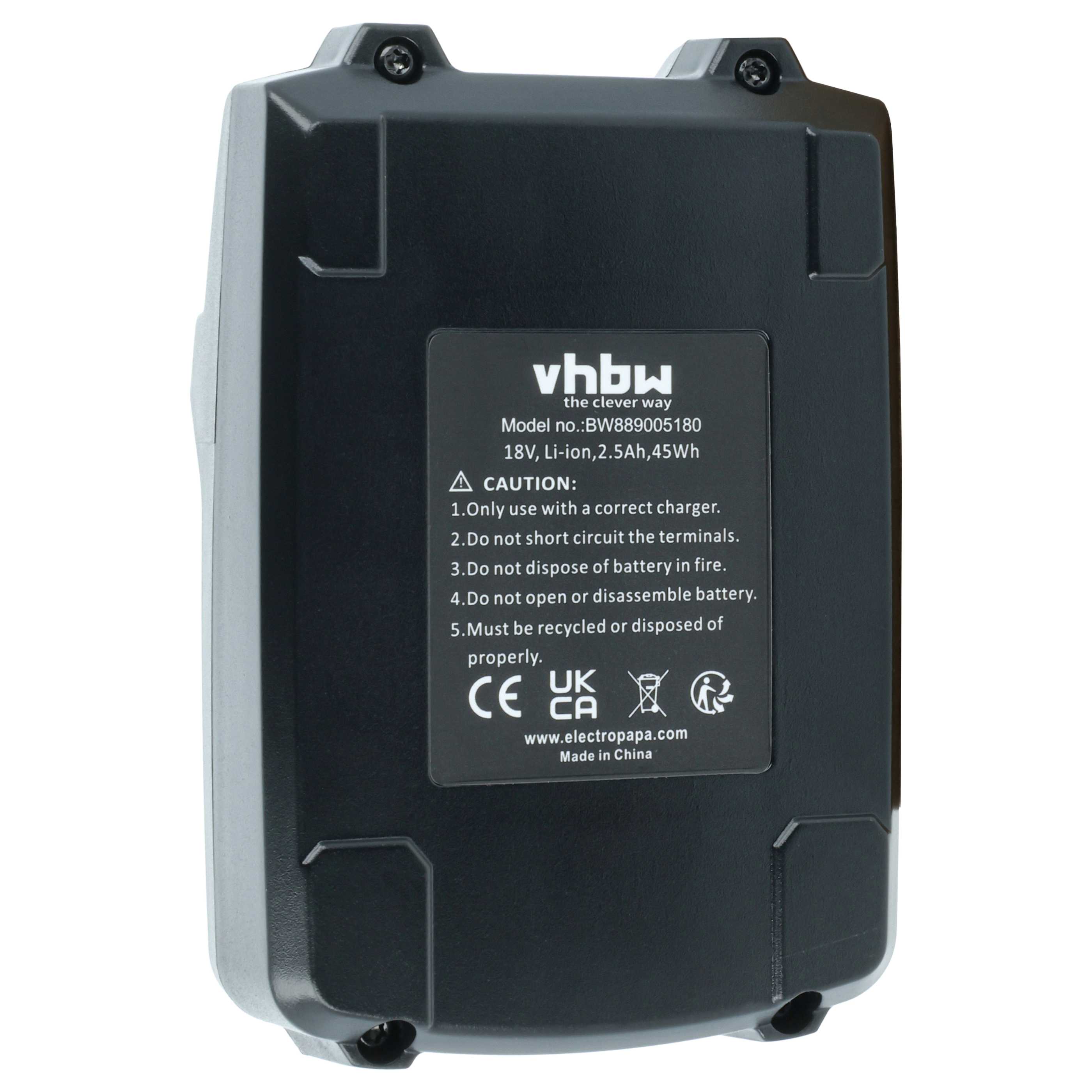 2x Akumulator do elektronarzędzi zamiennik Gesipa GES1679689 - 2500 mAh 18 V Li-Ion