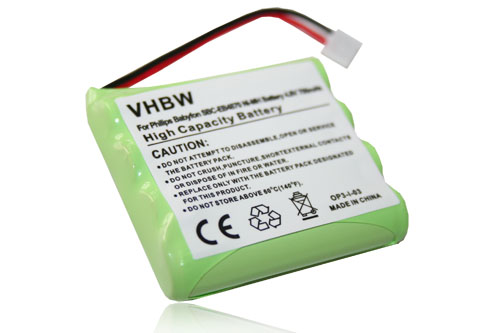 Batería reemplaza MT700D04C051 para vigilabebés Philips - 700 mAh 4,8 V NiMH