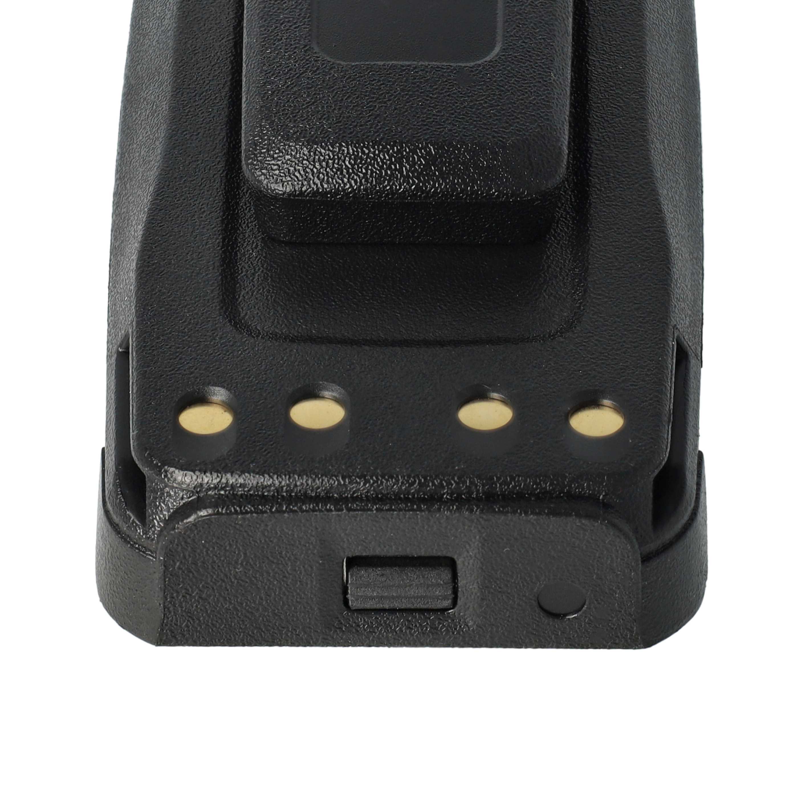 Radio 2x Battery replaces Motorola NNTN4066, PMNN4065, NNTN4077, NNTN4103 - 1800 mAh 7.4 V Li-Ion + Belt Clip