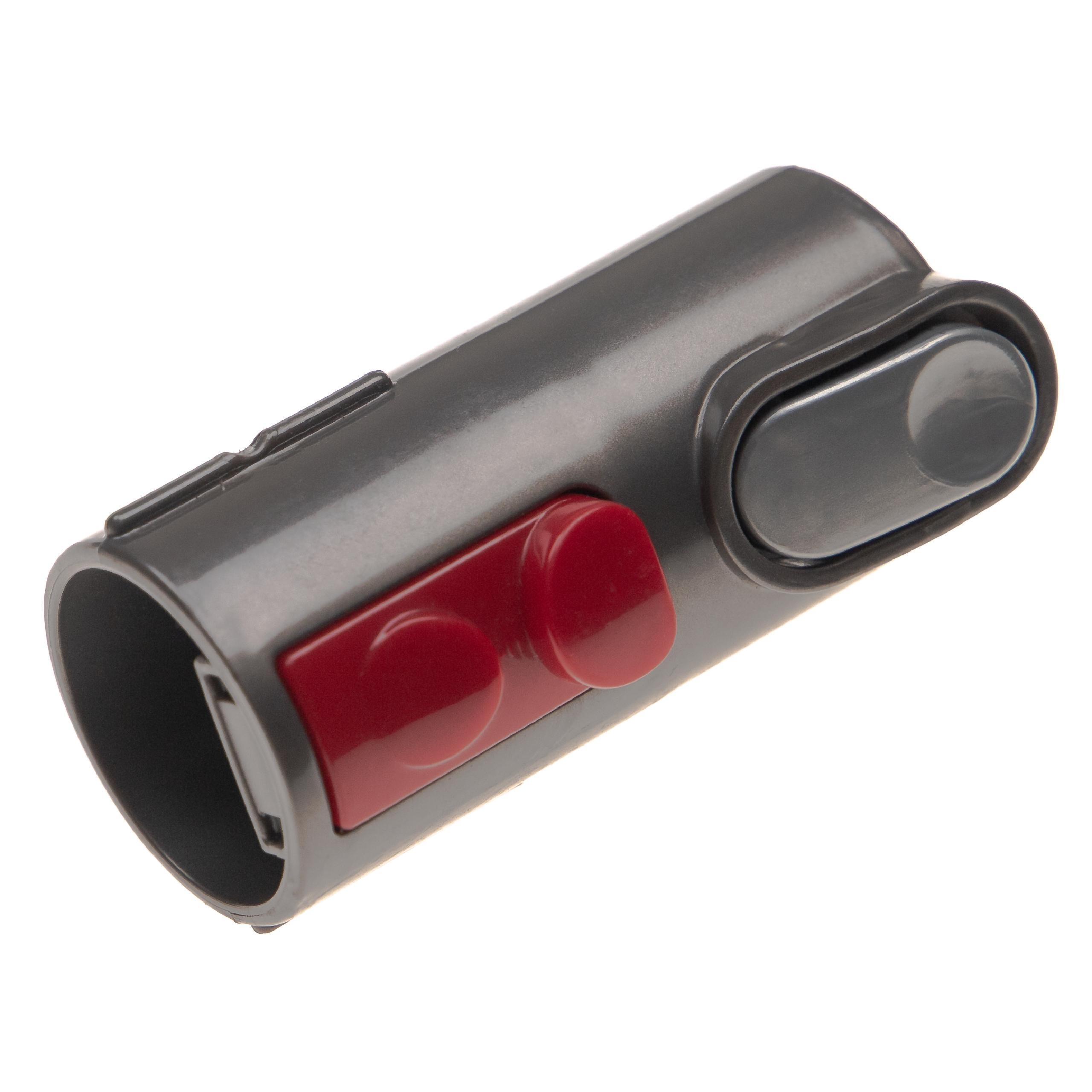 Adapter do ssawek Dyson V6 na Dyson Quick Release pasujący do Dyson Big Ball - dł. 8,5 cm, czarny / czerwony