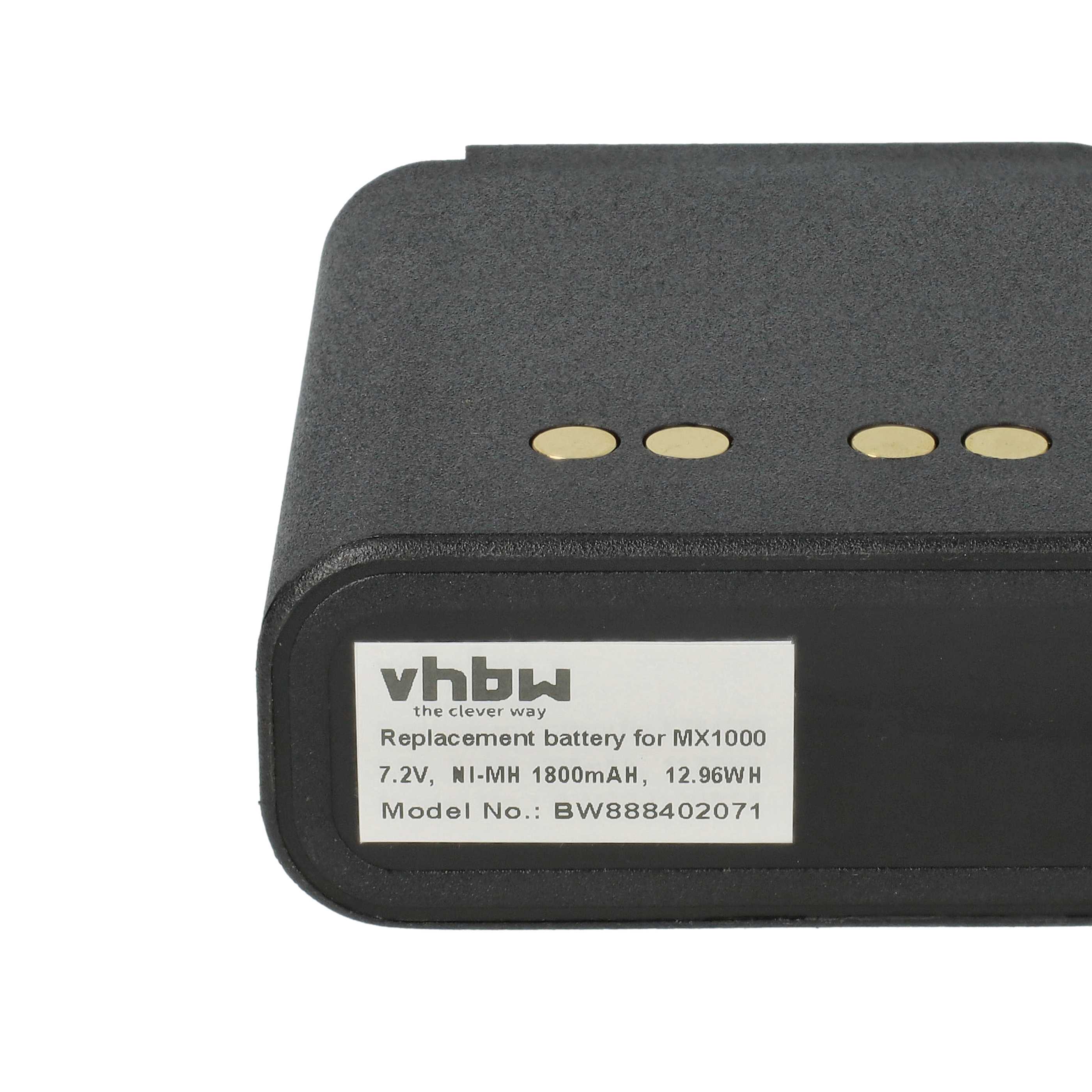 Radio 5x Battery replaces Motorola NTN4538, NTN4594, NTN4592, NTN4593, NTN4593DR - 1800 mAh 7.2 V NiMH