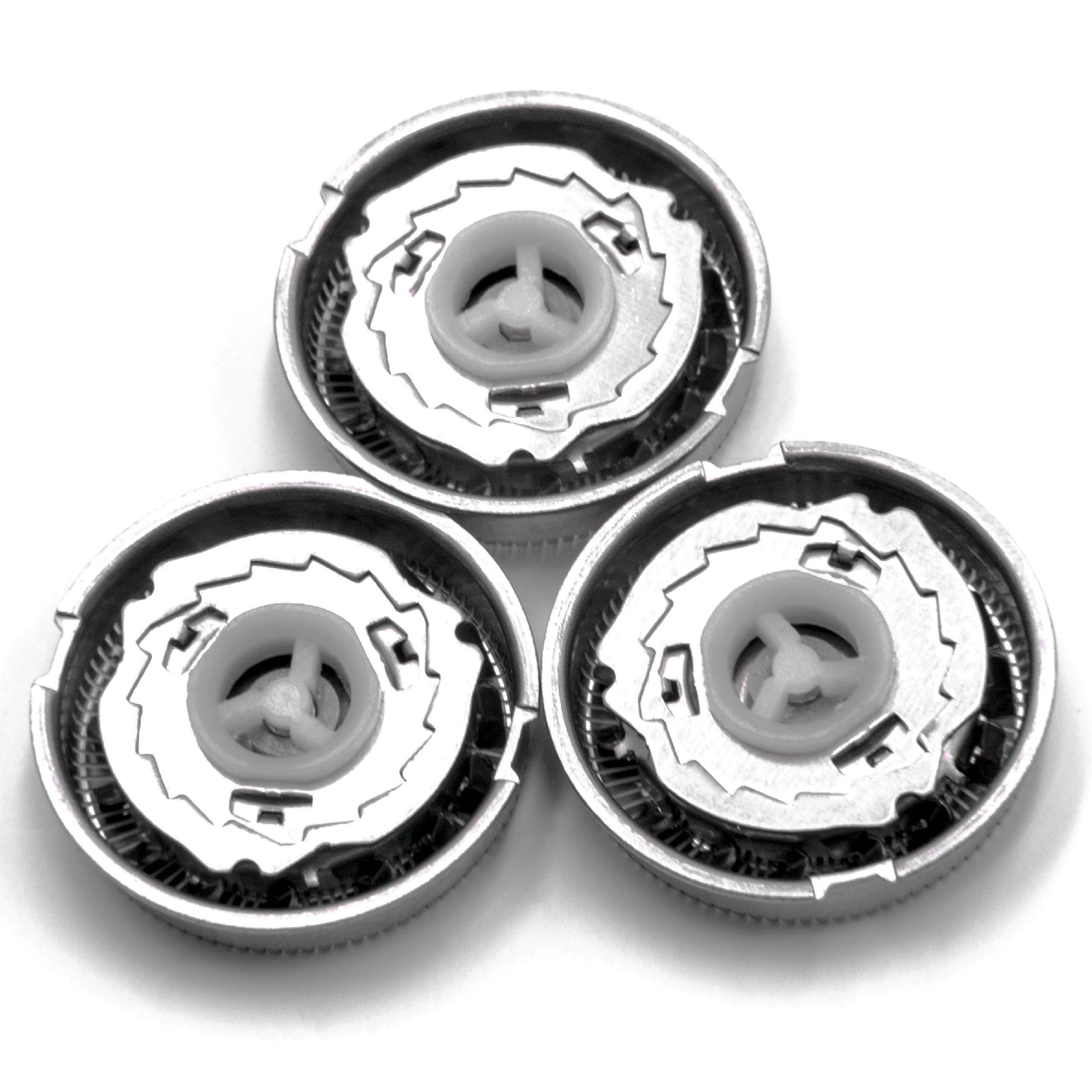 3x shaving head as Replacement for Philips HP1915L, HQ3 for Philips Shaver - Stainless Steel