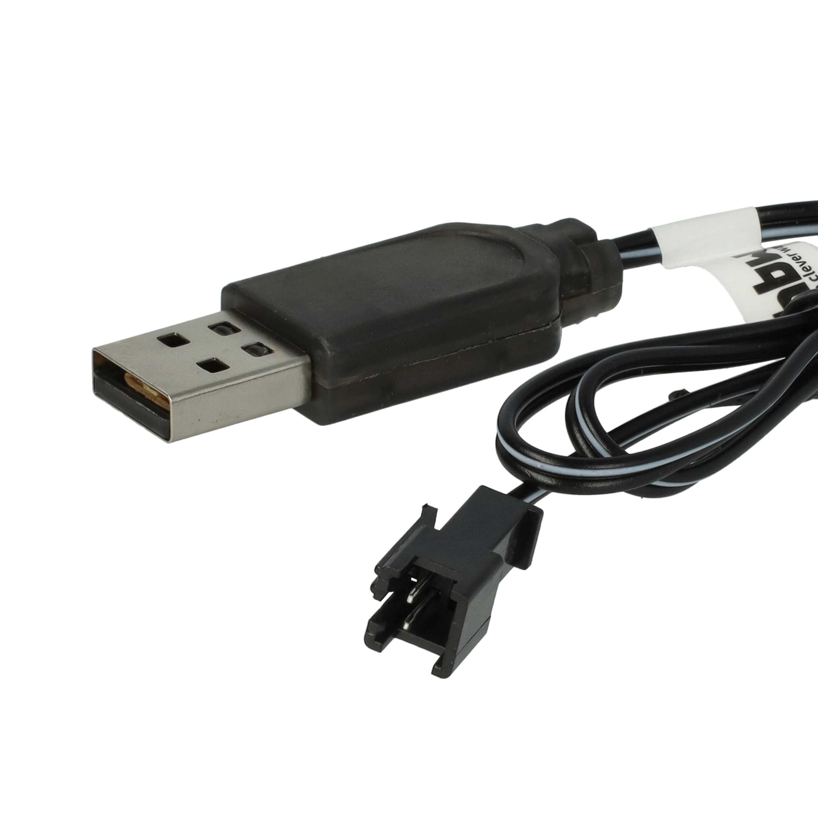 Cavo di ricarica USB per batterie RC con connettore SM-2P, pacco batteria per modelli RC - 60 cm 3,6 V