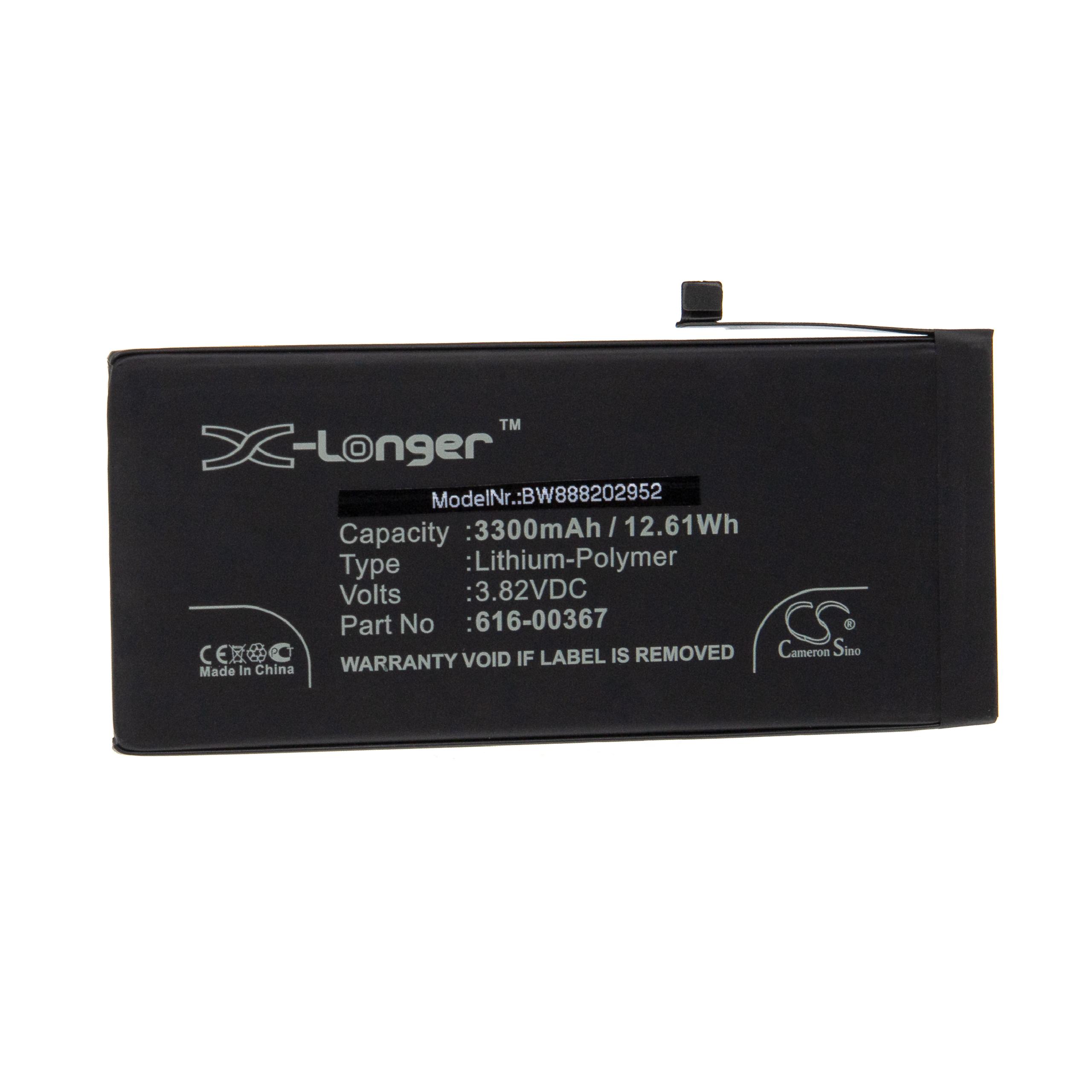 Mobile Phone Battery Replacement for Apple 616-00367 - 3300mAh 3.82V Li-polymer