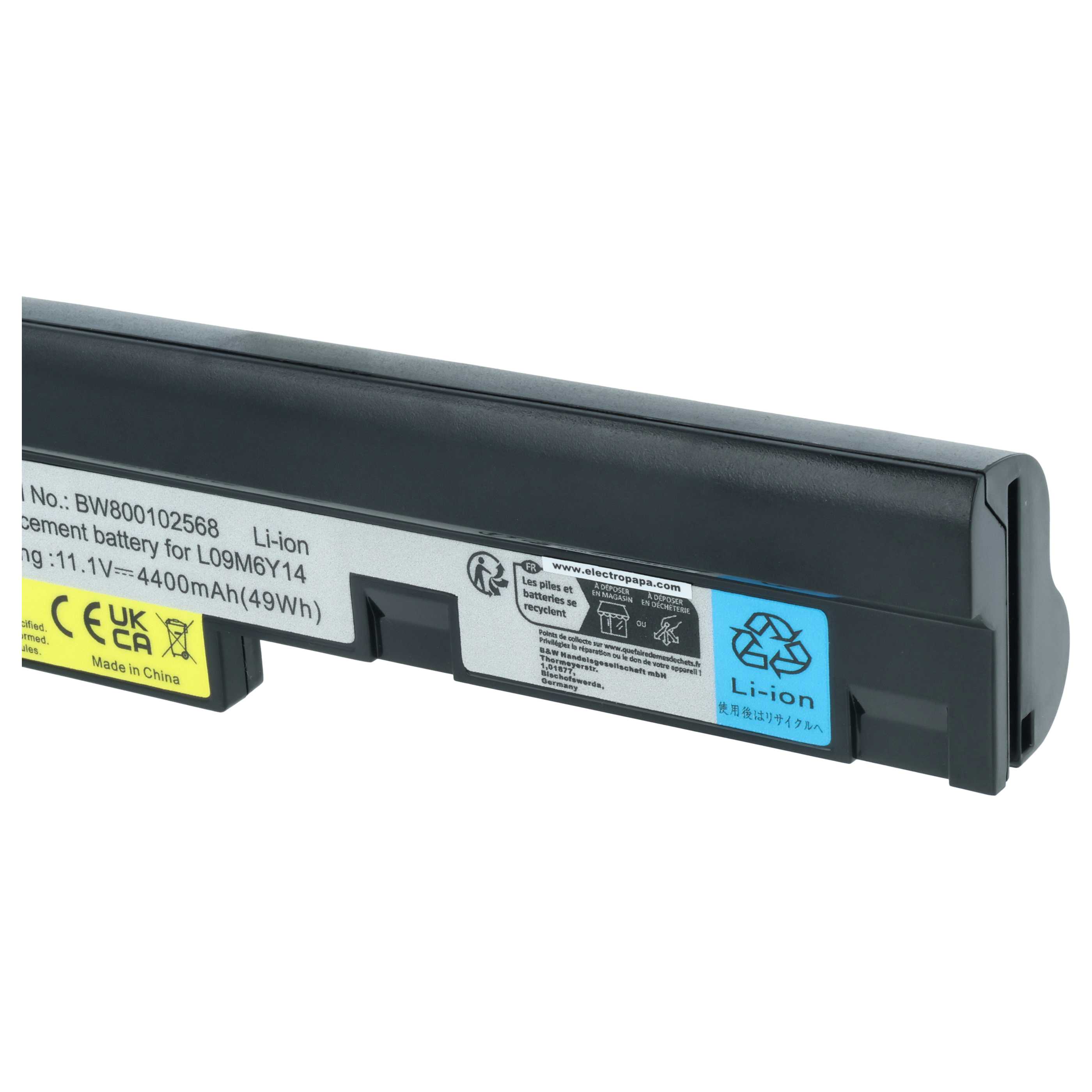 Akumulator do laptopa zamiennik Lenovo 121000921, 121000920, 121000919 - 4400 mAh 11,1 V Li-Ion, czarny