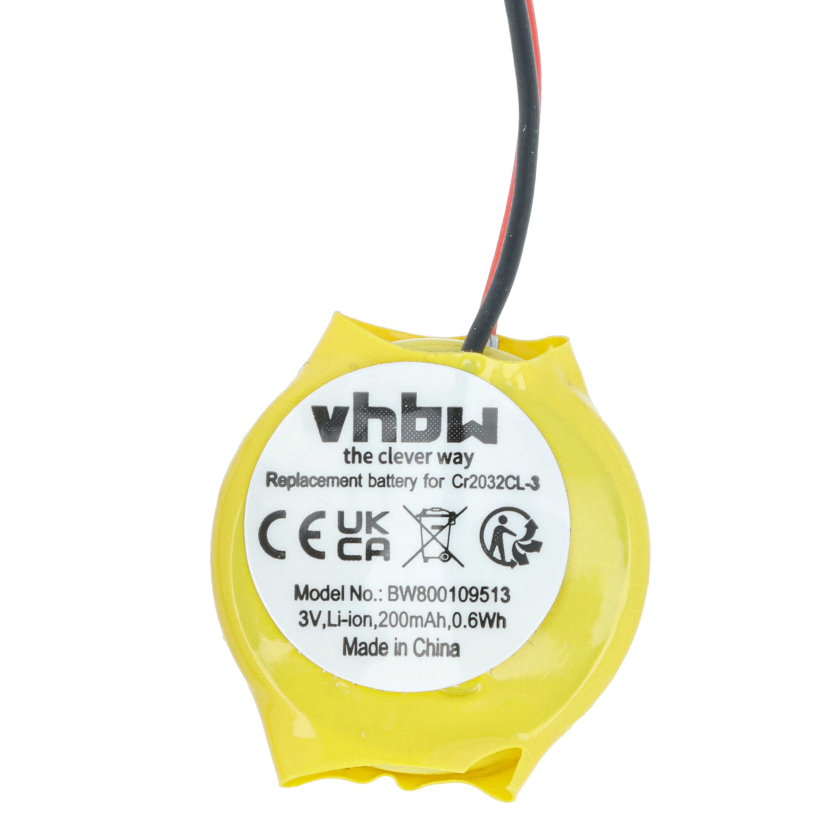 Bios-Batterie als Ersatz für Dell 3E158, 3R459, G4221, 0G4221 - 200mAh 3V Li-Ion