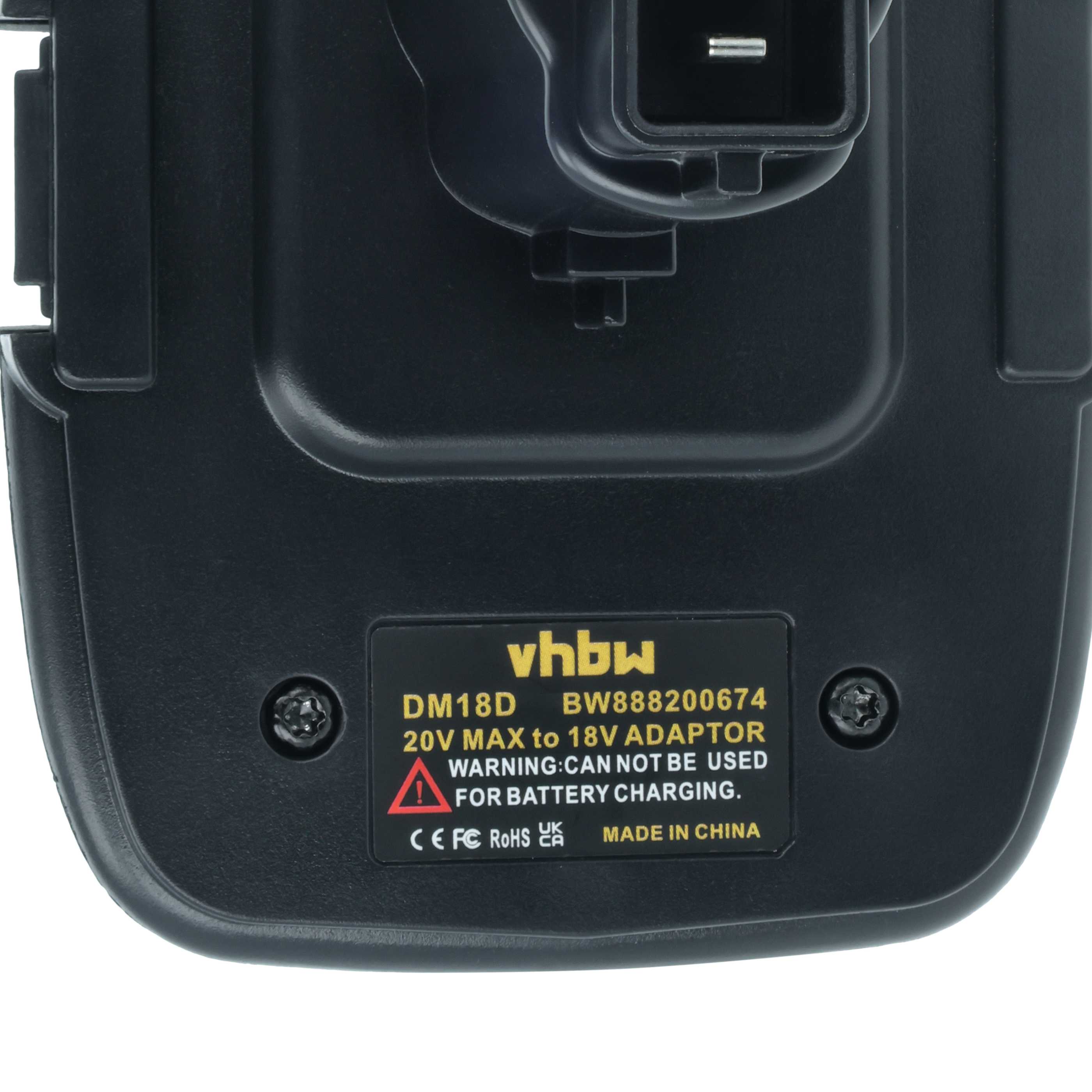 Adattatore batteria per utensile (20 V Li-Ion a 18 V) Dewalt batteria DC9096, DC9098, DC9099, DW9096