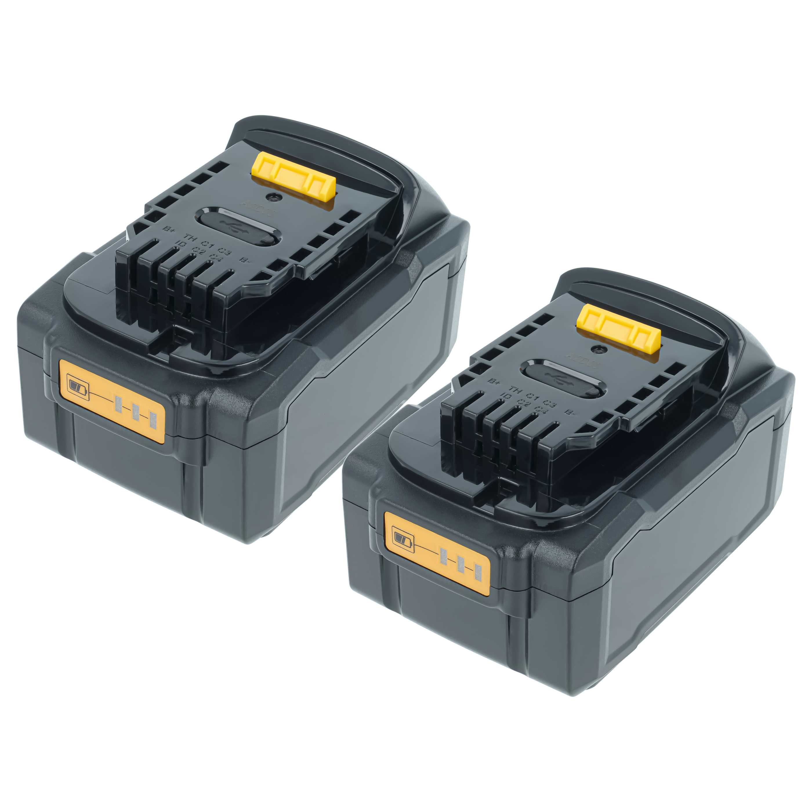Akku (2x Stück) 18V als Ersatz für Dewalt DCB182, DCB182-XE, DCB180, DCB181-XJ, DCB181 - 5000mAh, Li-Ion